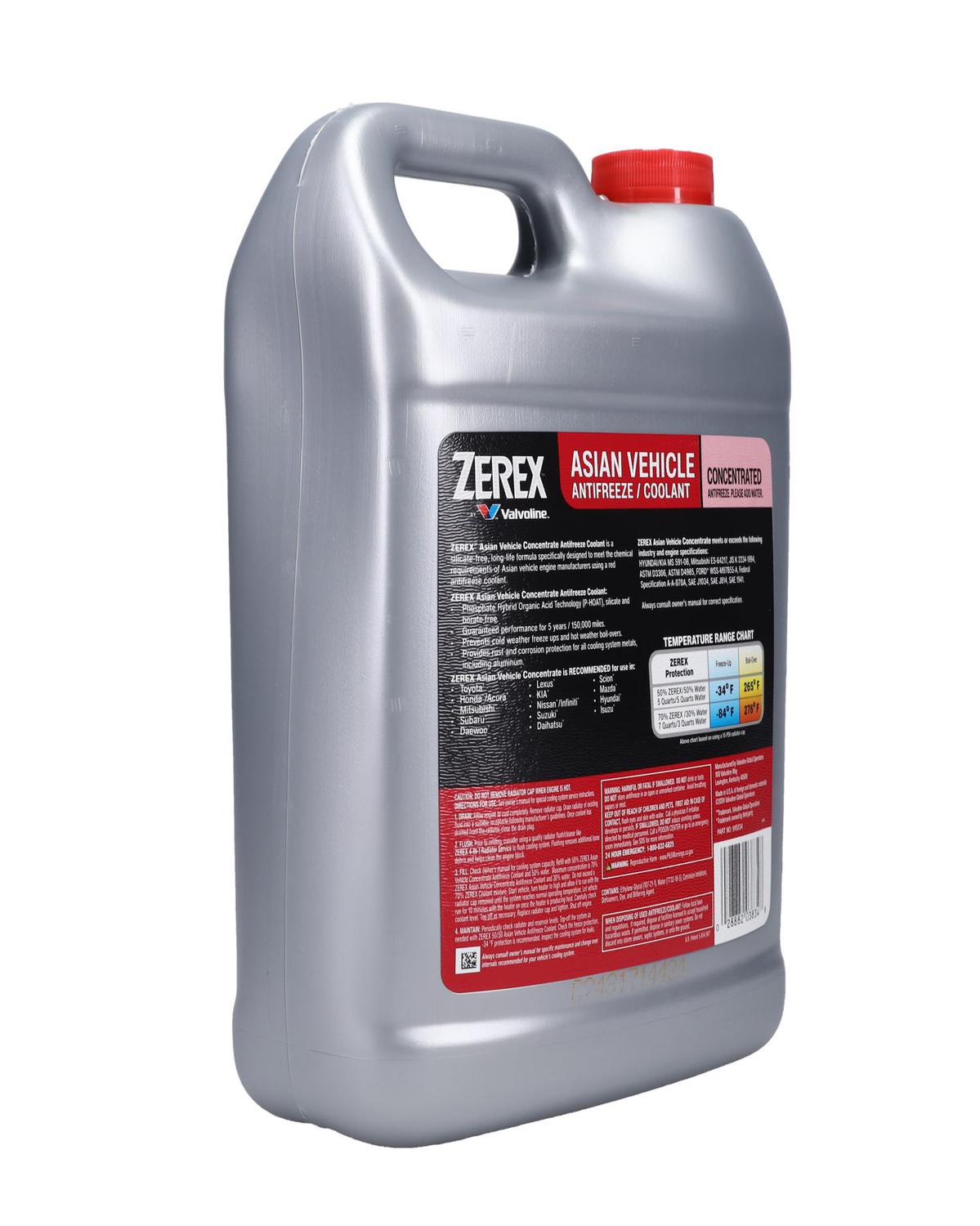 Zerex 1 Gallon Red Concentrate Antifreeze/Coolant 910234 | O