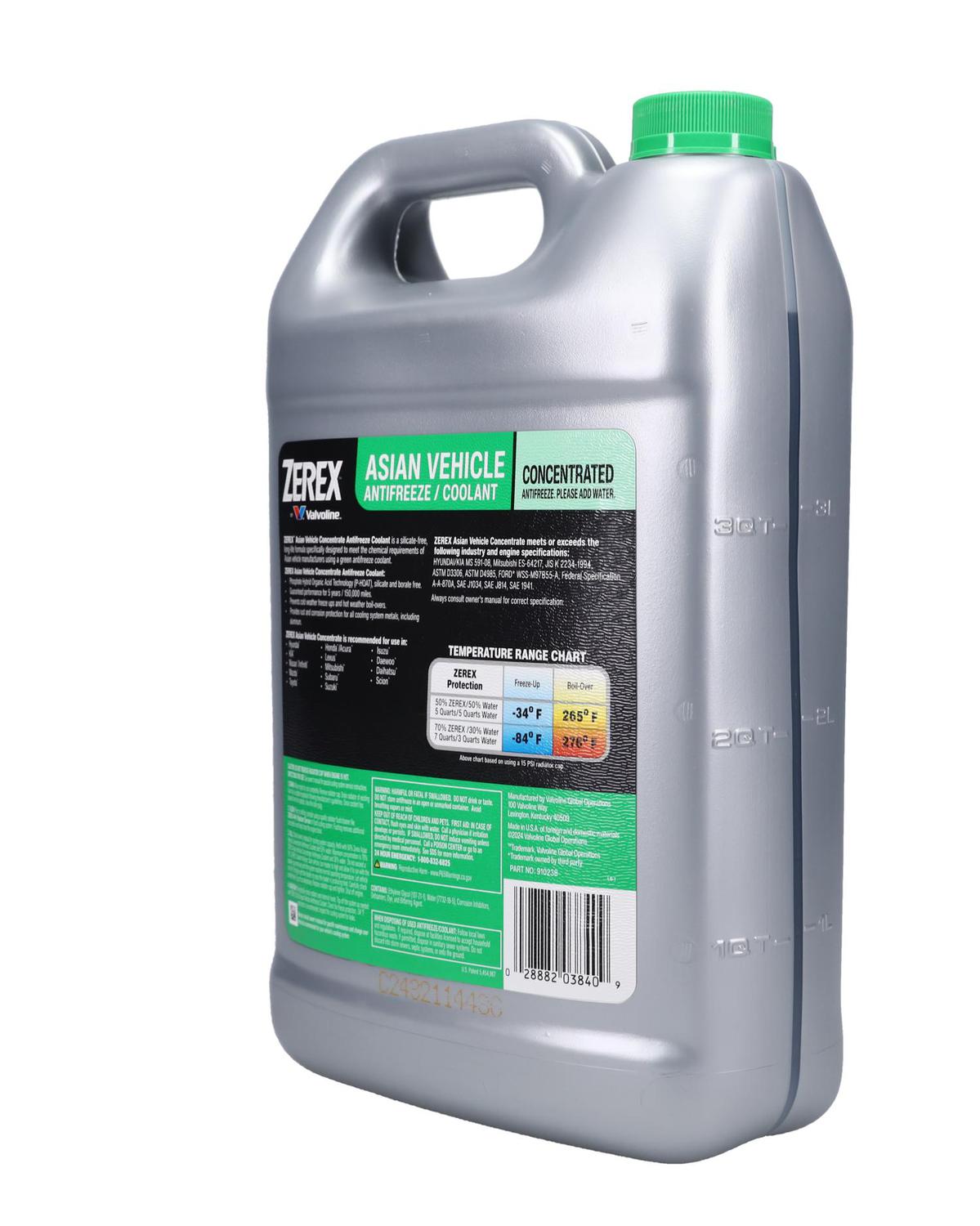 Zerex 1 Gallon Green Concentrate Antifreeze/Coolant 910238 | O