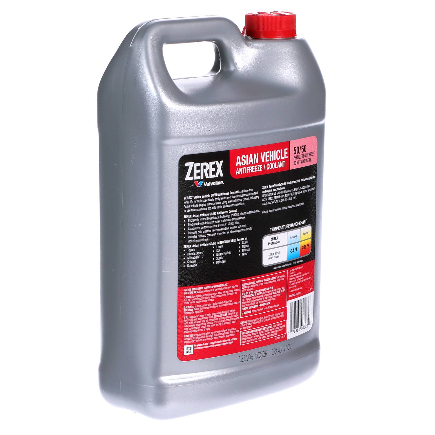 Zerex 1 Gallon Red Pre-Mixed Antifreeze/Coolant 675130 | O'Reilly