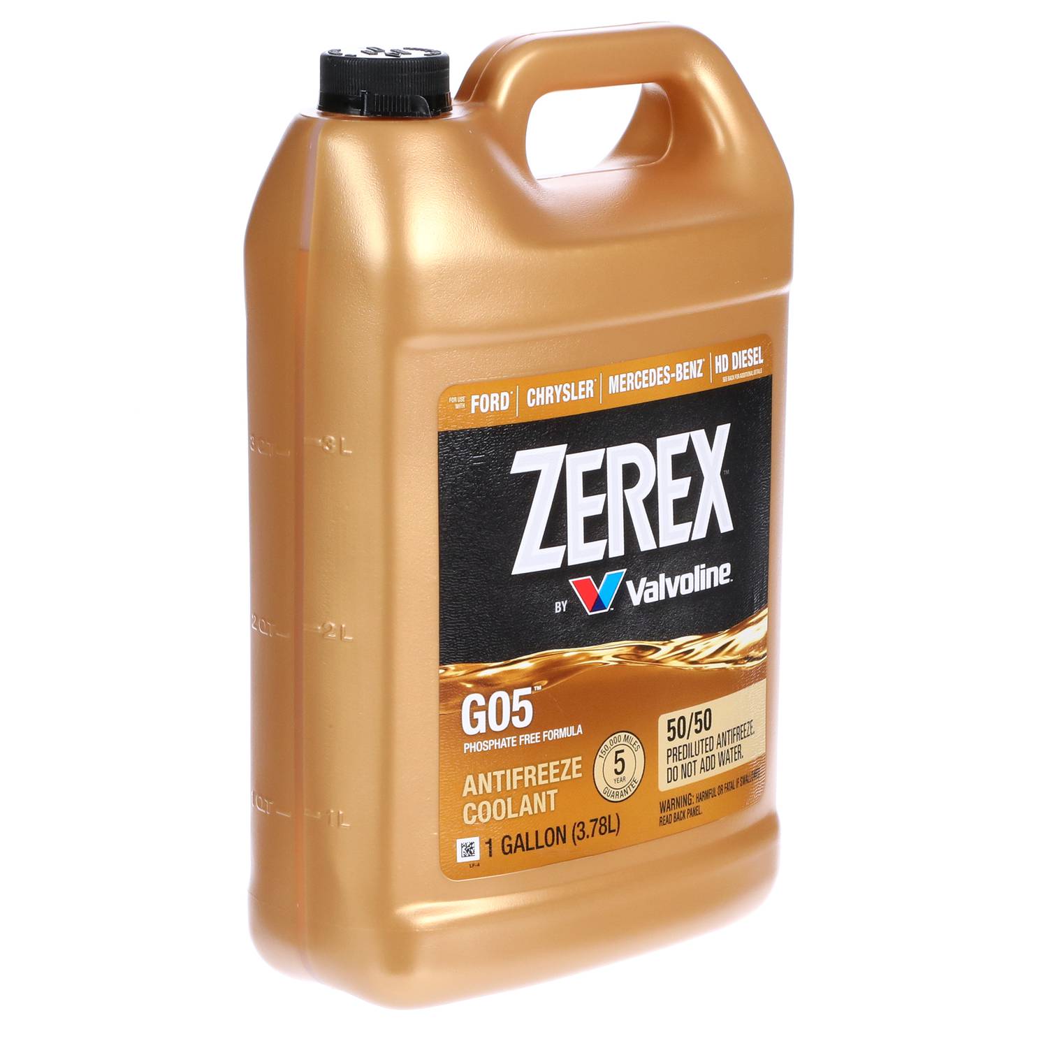 Agrileo Zerex 1 Gallon Yellow Pre-Mixed Antifreeze/Coolant G055050 | O