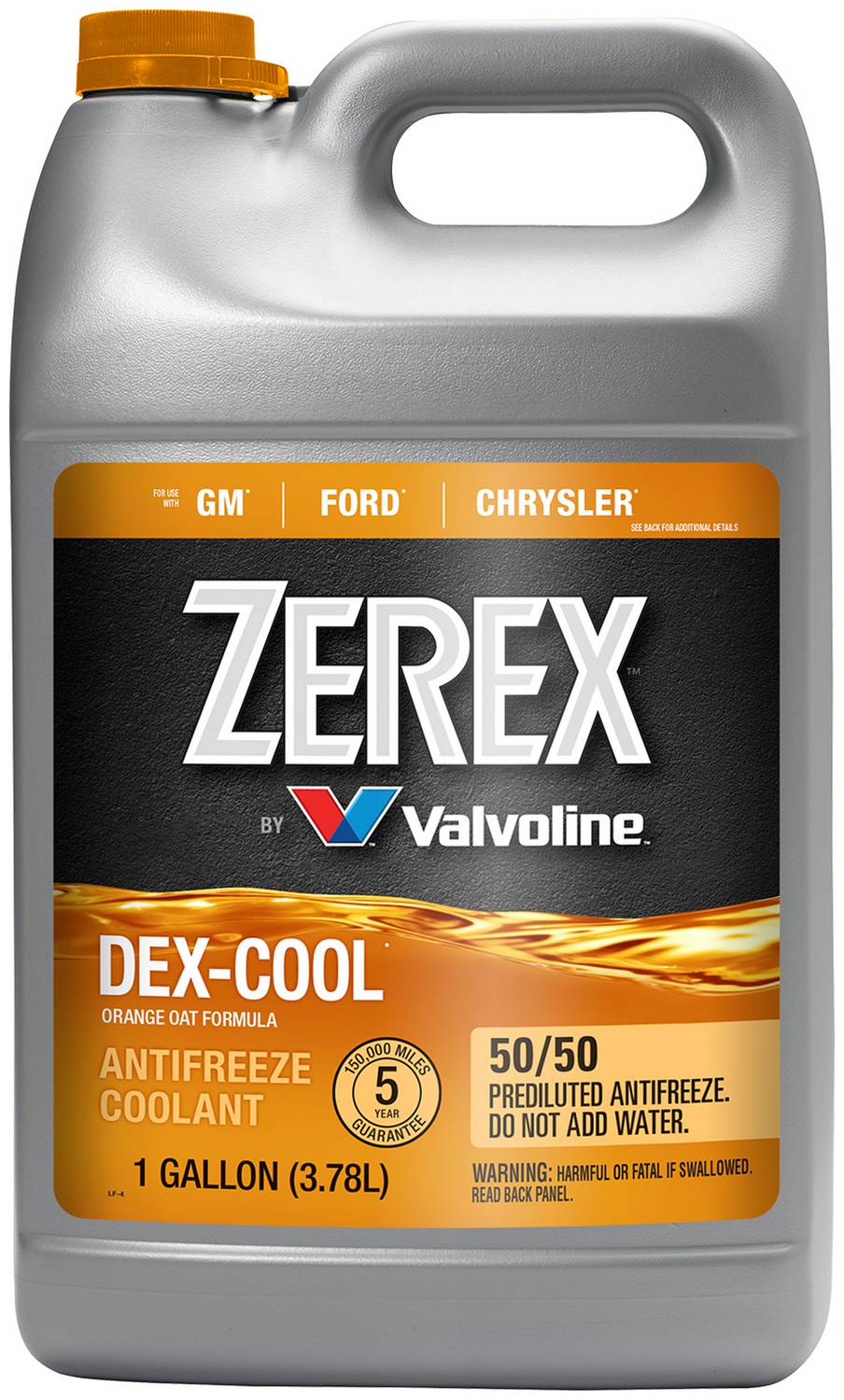 zerzer6644 ZEREX Antifreeze Coolant ZXELRU1, Orange, 1 gal. | Imperial Supplies