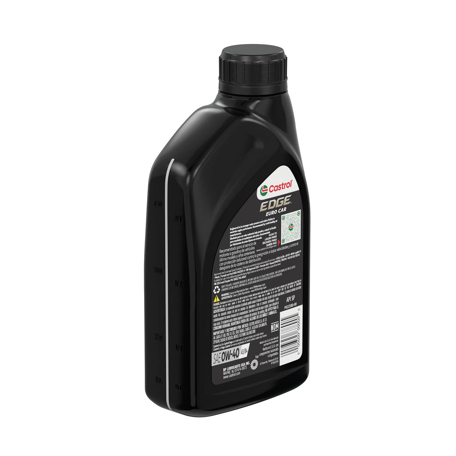 Castrol Edge Full Synthetic Motor Oil 0W-40 1 Quart EDGE040 | O 
