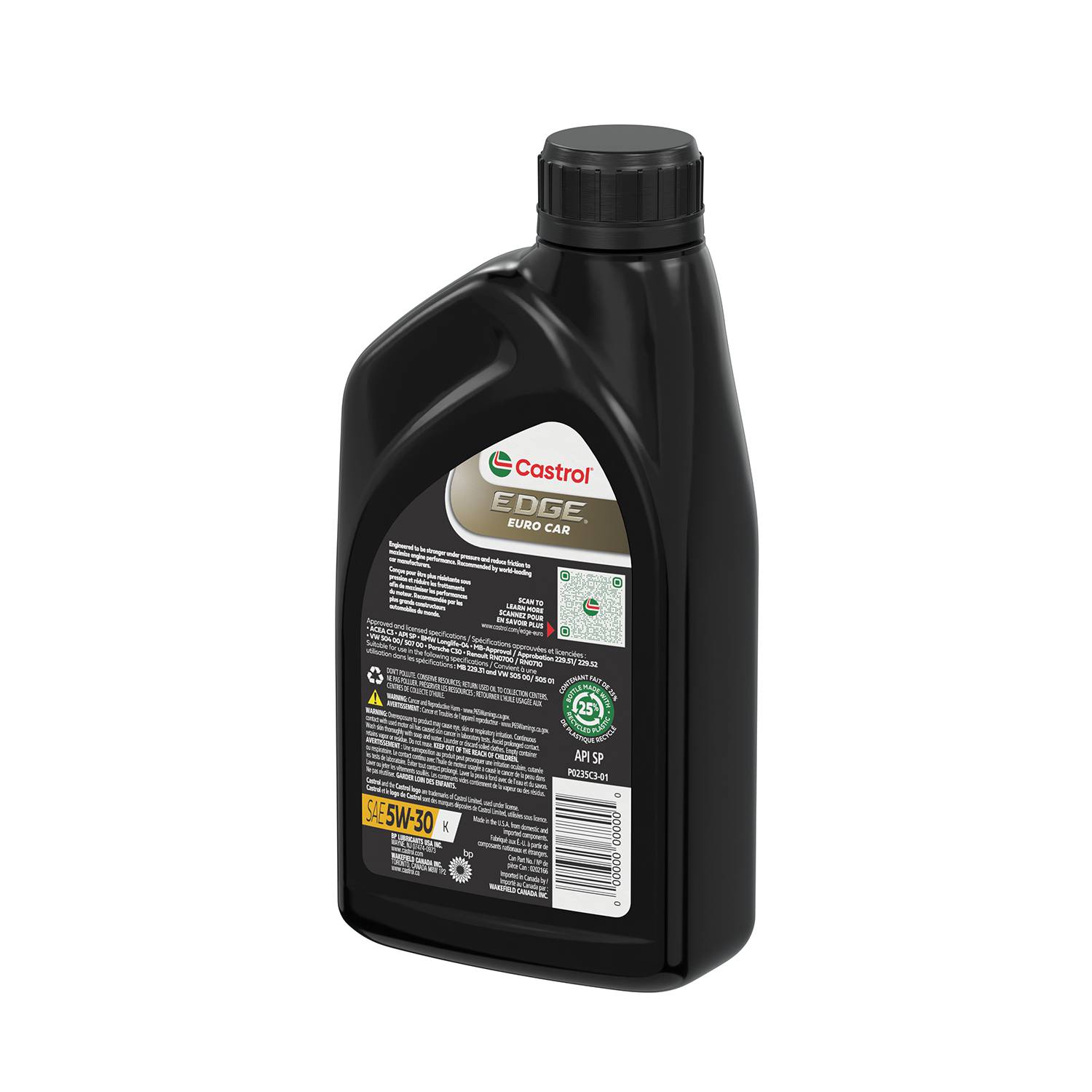Castrol Edge Full Synthetic Motor Oil 5W-30 EDGE530K | O'Reilly