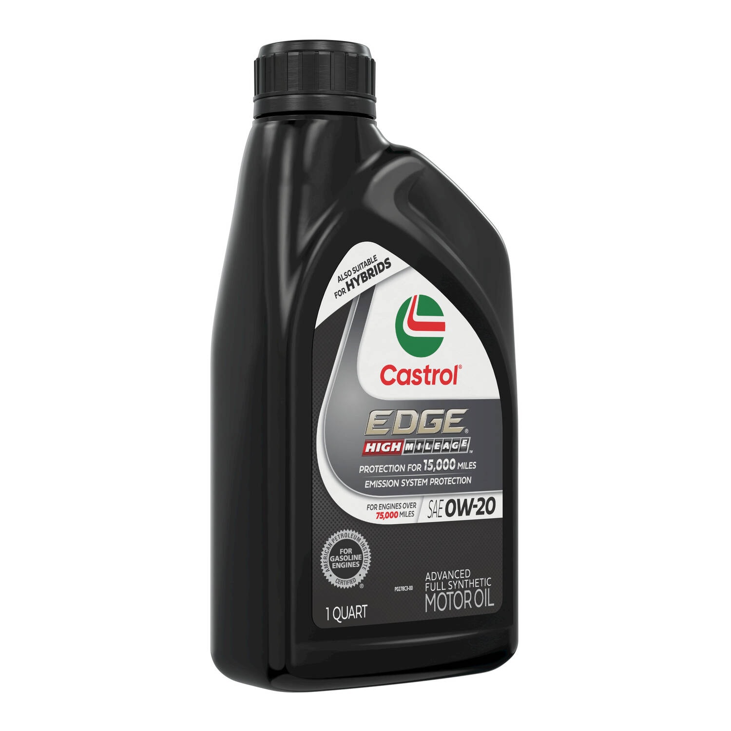 Castrol Edge High Mileage Full Synthetic Motor Oil 0W-20 1 Quart