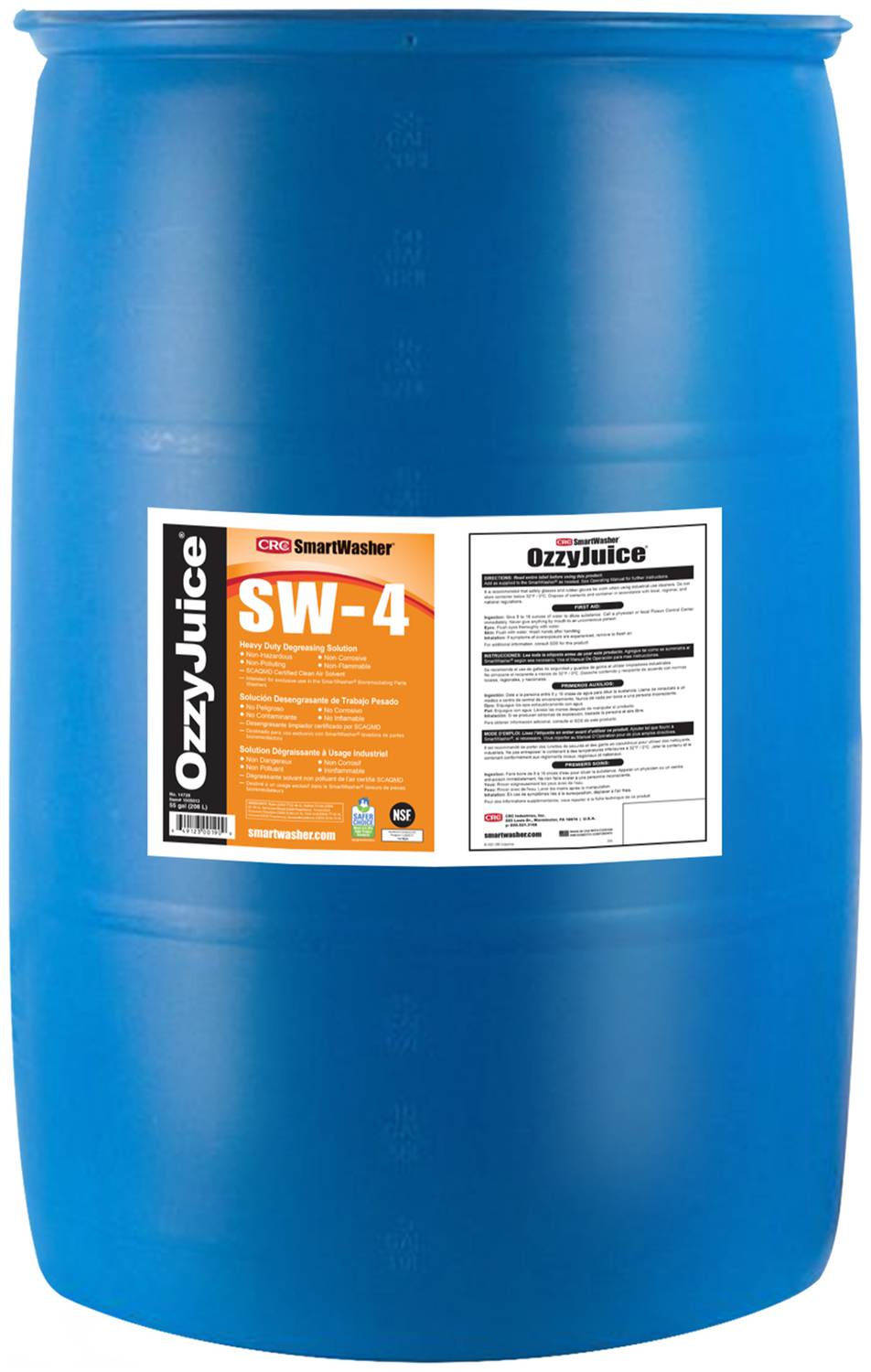 CRC SmartWasher OzzyJuice 55 Gallon Degreaser 14728 | O'Reilly
