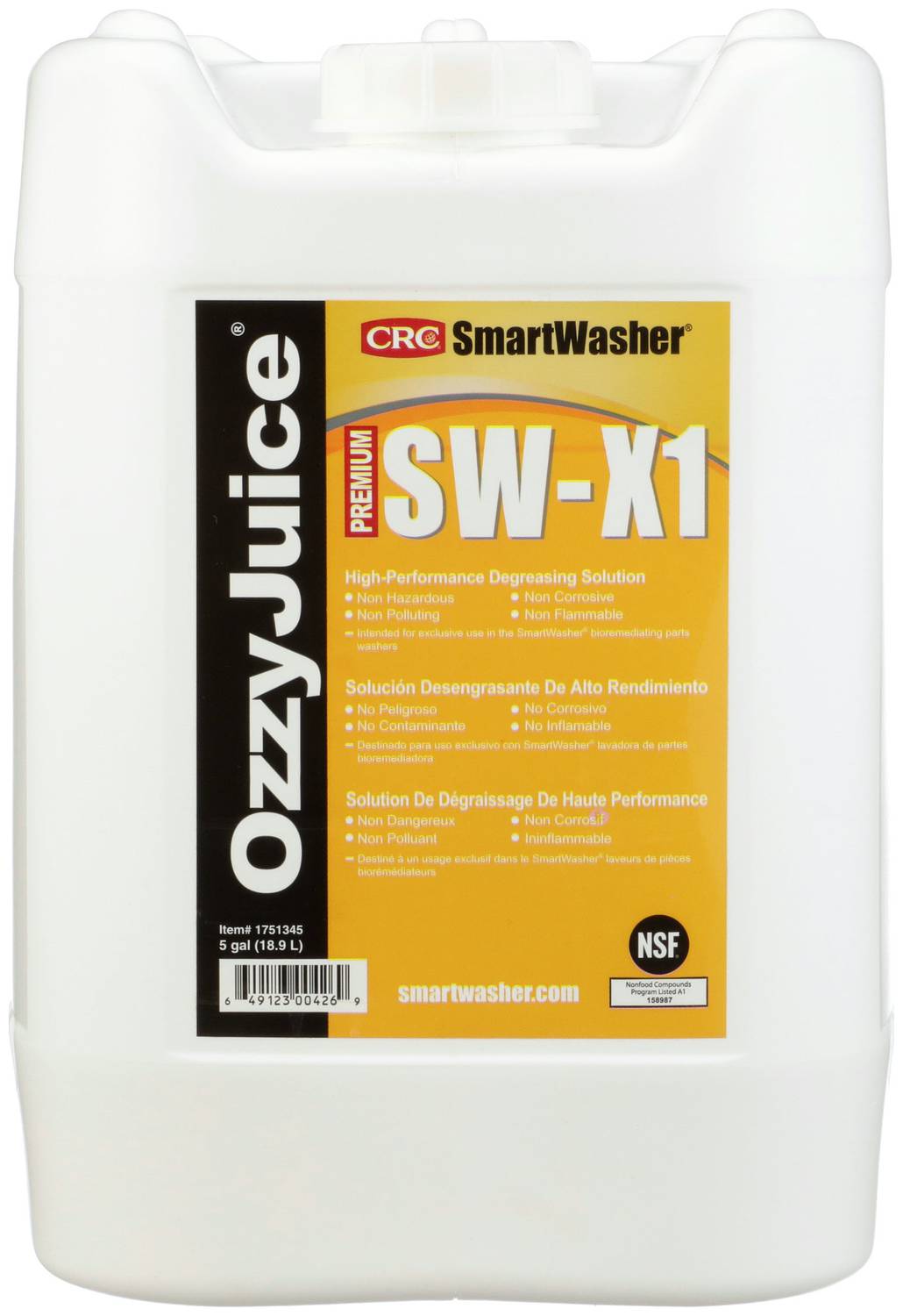 CRC SmartWasher OzzyJuice 5 Gallon Degreaser SWX1 | O'Reilly Auto