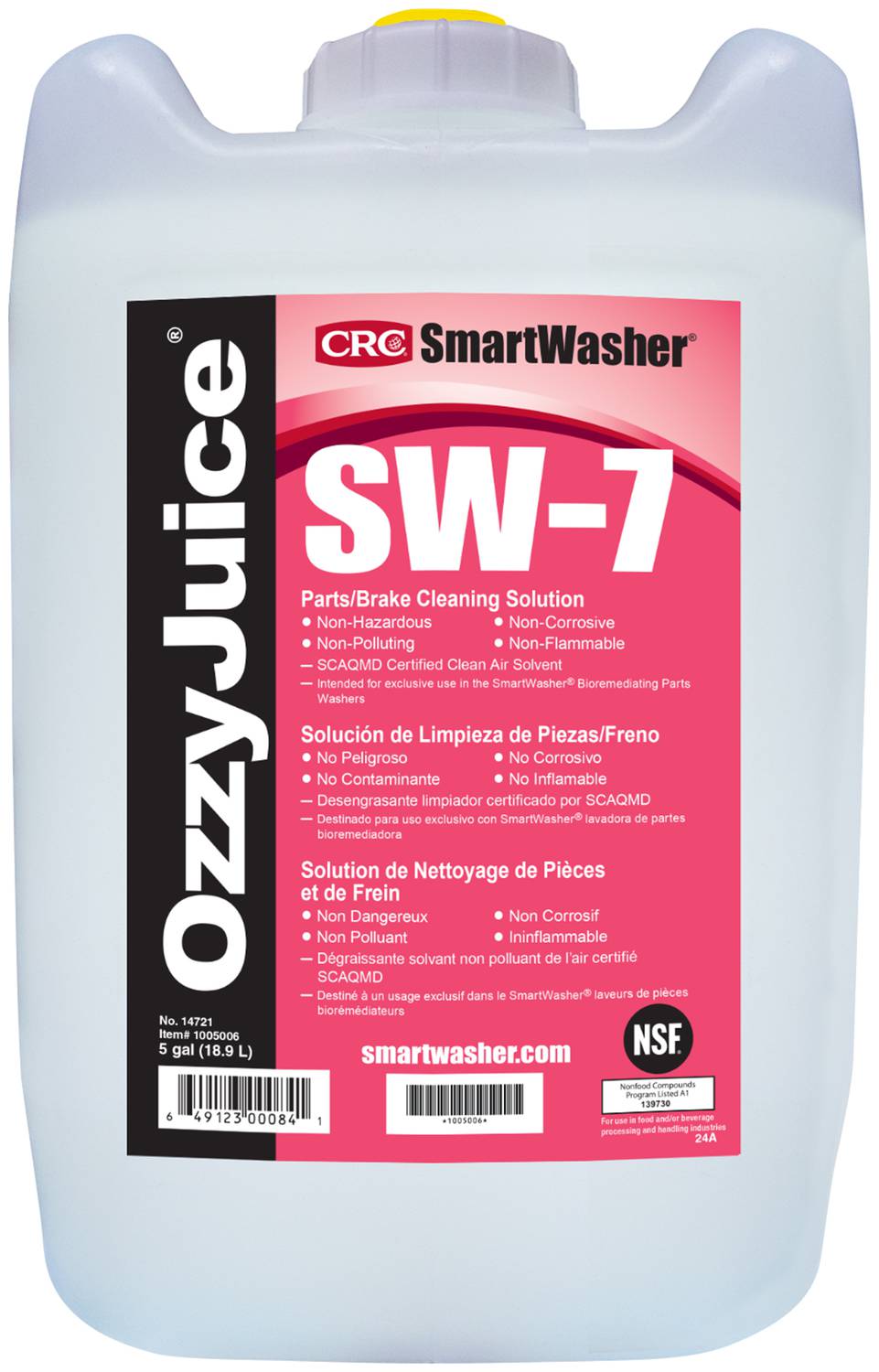 CRC SmartWasher OzzyJuice 5 Gallon Parts Cleaner SW7 | O'Reilly