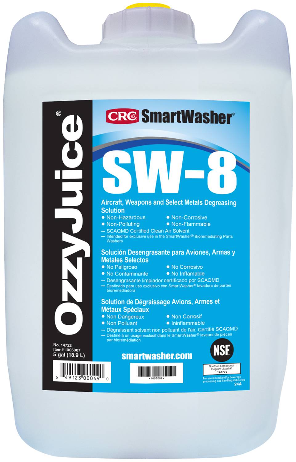 CRC SmartWasher OzzyJuice 5 Gallon Degreaser SW8 | O'Reilly Auto Parts