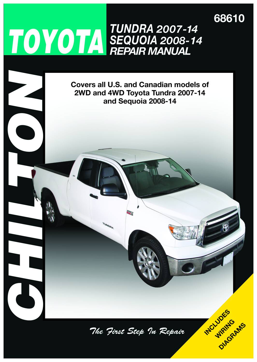 Chilton 07-12 Toyota Tundra, 08-12 Sequoia Repair Manual 68610 | O