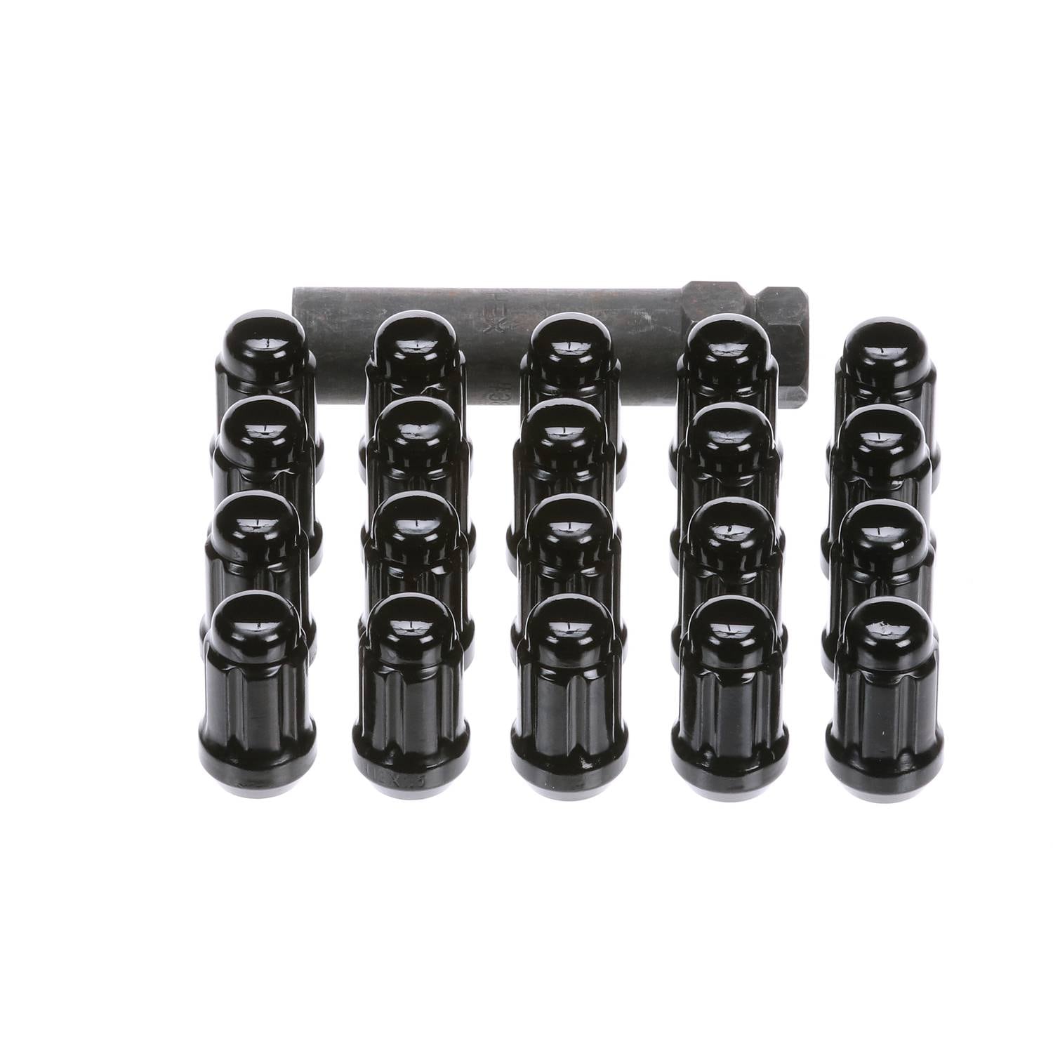 Dorman 712-345A Dadi Ruota M12-1.50 Stile Racing Nero 20 Pezzi - 2