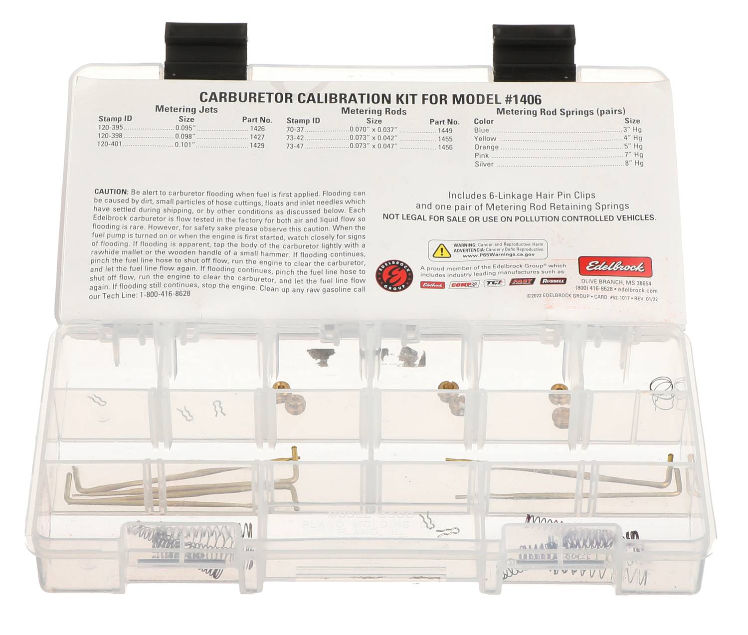 Edelbrock Performer Series Carburetor Calibration Kit 1487 | O