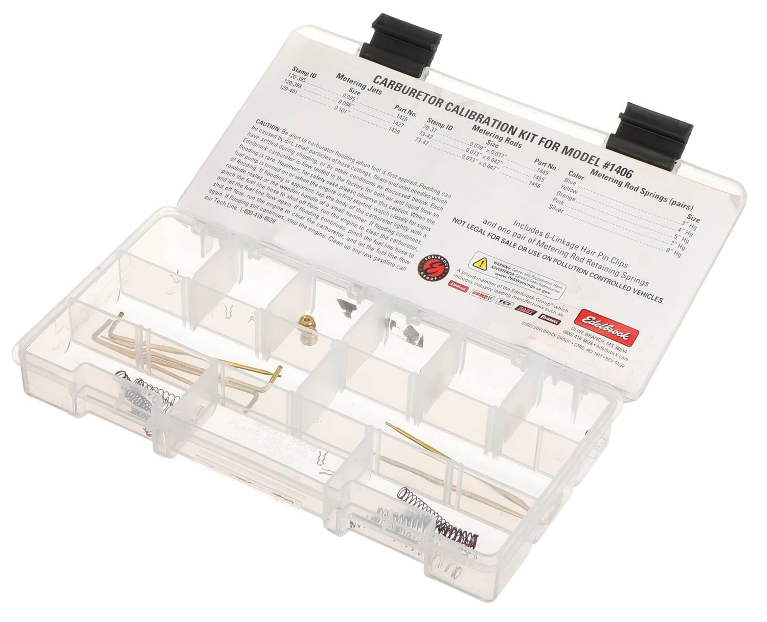 Edelbrock Performer Series Carburetor Calibration Kit 1487 | O