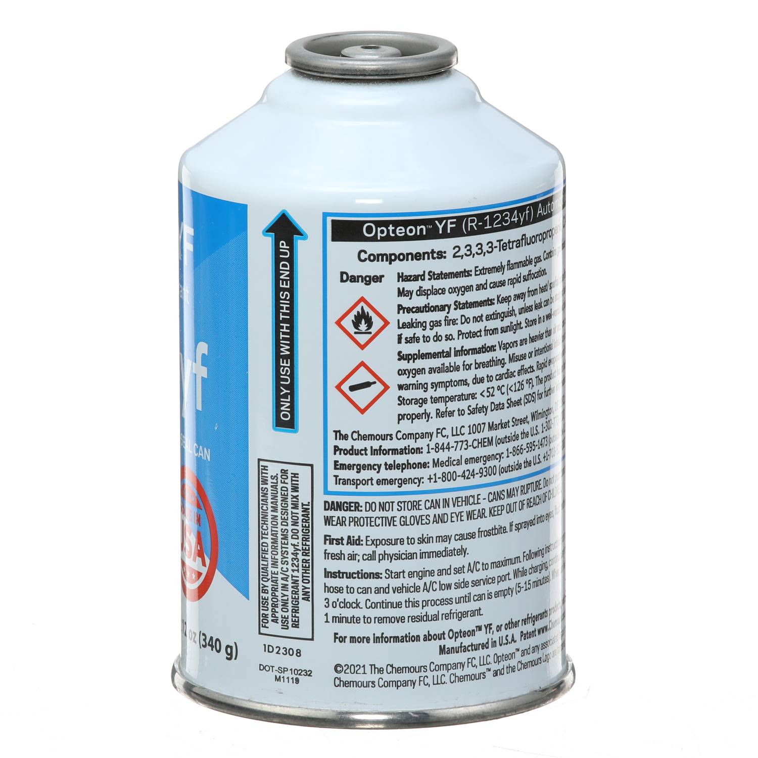 Chemours Opteon R1234yf Refrigerant 1234YF12V | O'Reilly Auto Parts