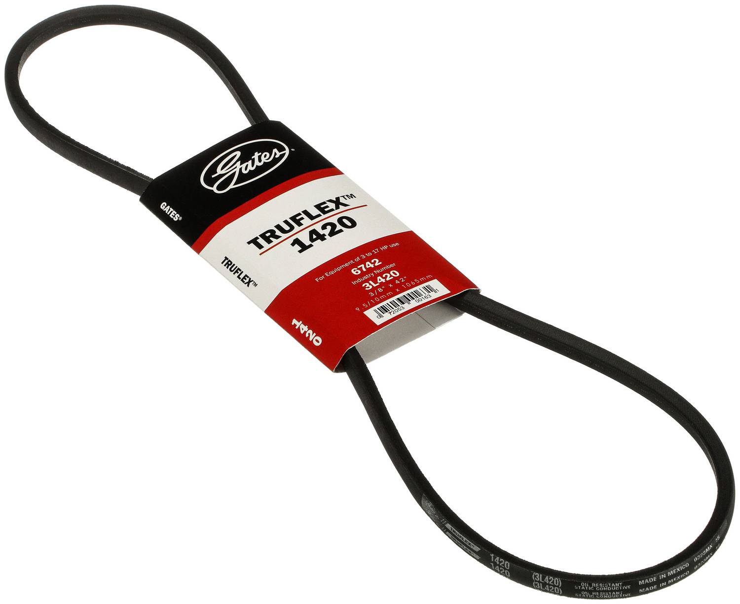 Gates TruFlex V-Belt 3/8 Inch x 42 Inch 1420 | O'Reilly Auto Parts