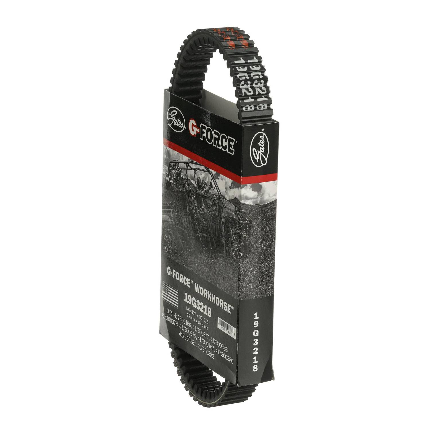 Gates G-Force CVT Belt 1-3/16 Inch x 33-3/8 Inch 19G3218 | O
