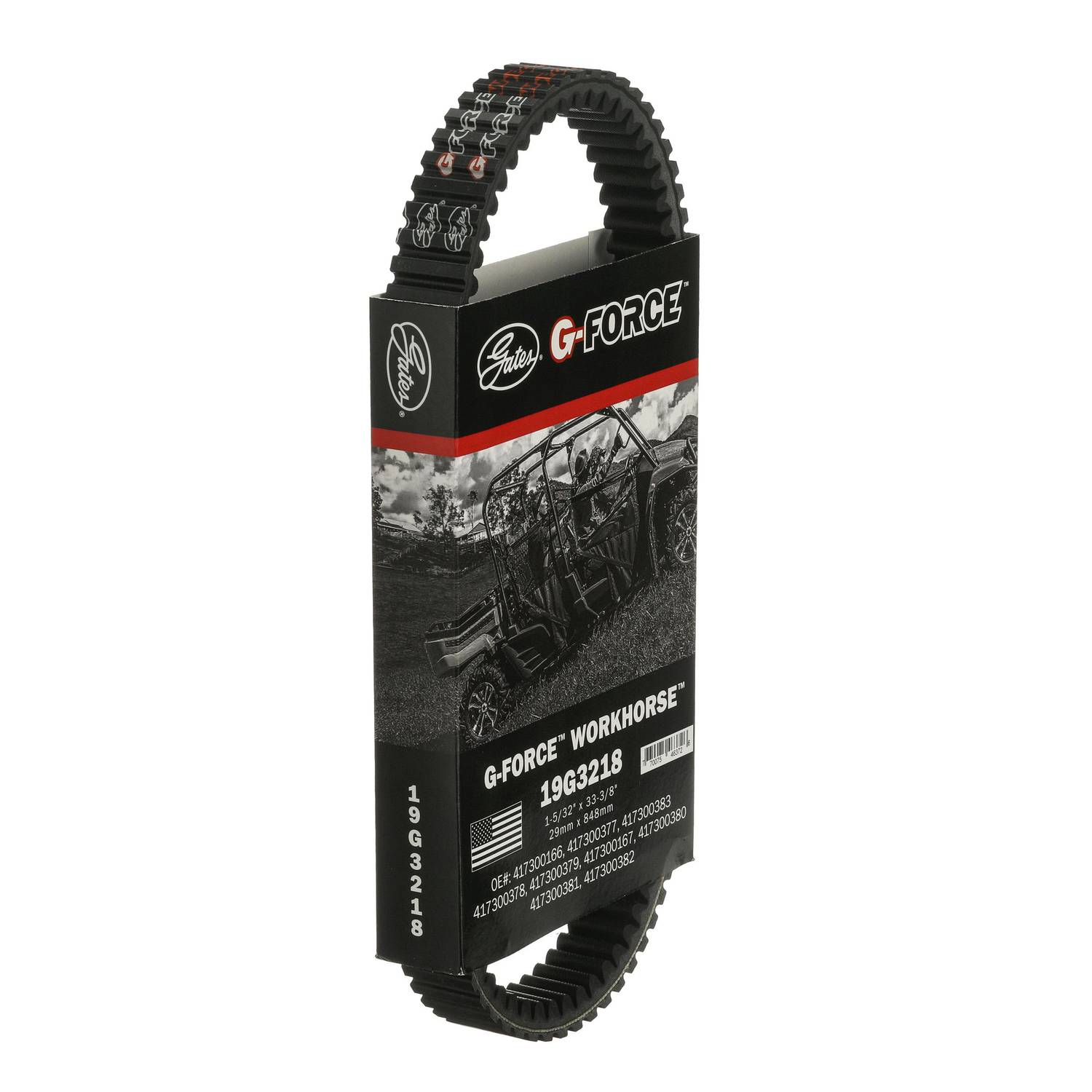 Gates G-Force CVT Belt 1-3/16 Inch x 33-3/8 Inch 19G3218 | O