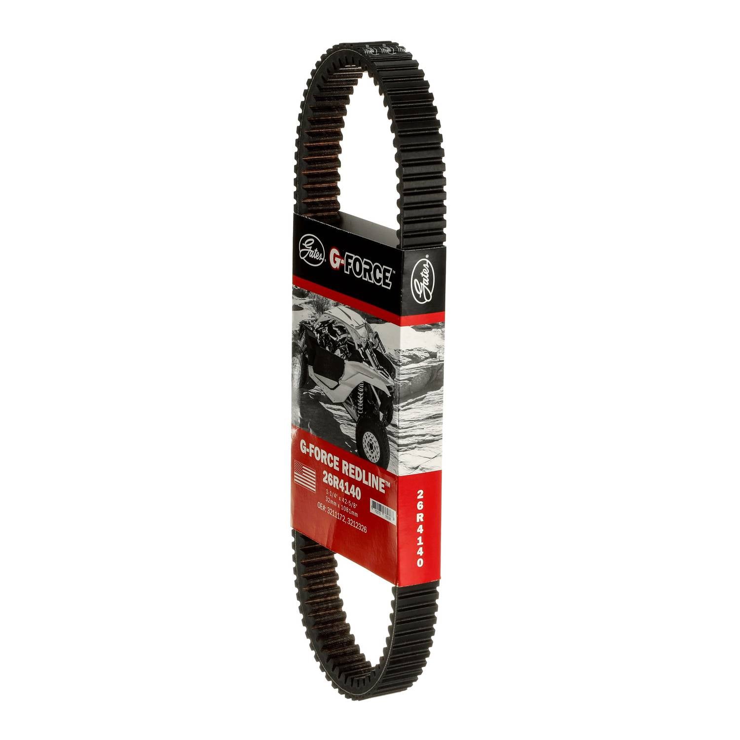 Gates G-Force Redline CVT Belt 1-3/16 Inch x 41-3/8 Inch 26R4140