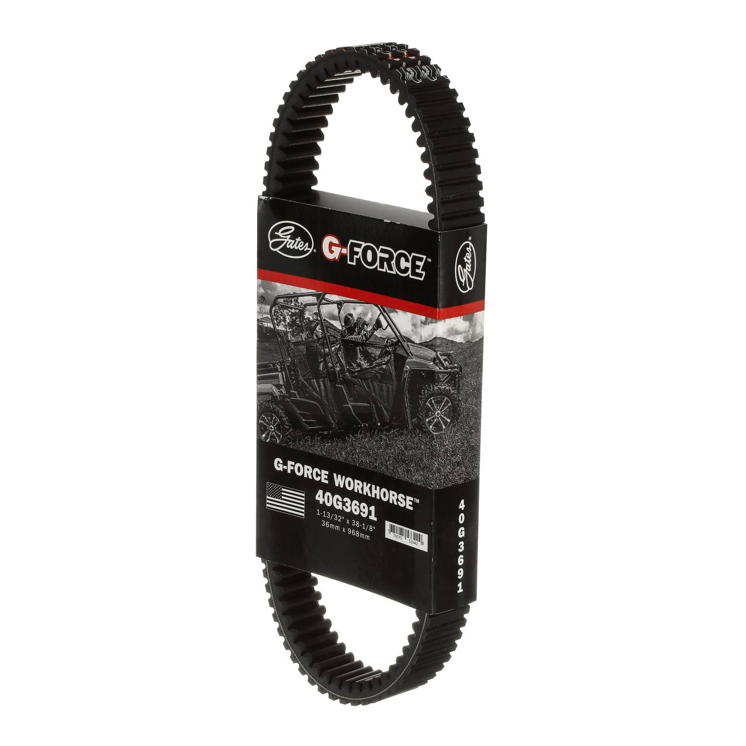 Gates G-Force CVT Belt 1-3/8 Inch x 38-1/8 Inch 40G3691 | O
