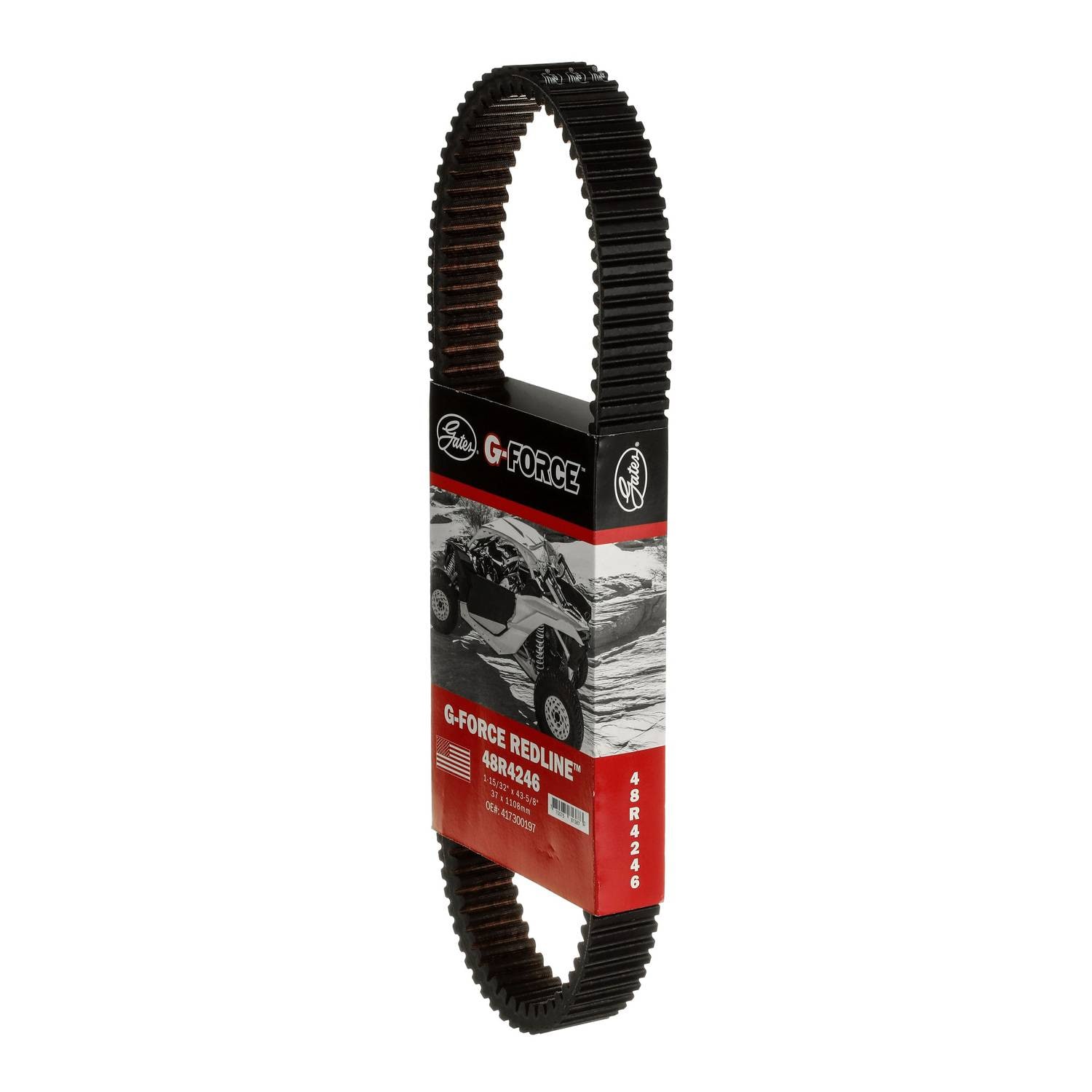 Gates G-Force Redline CVT Belt 1-3/8 Inch x 42-7/16 Inch 48R4246
