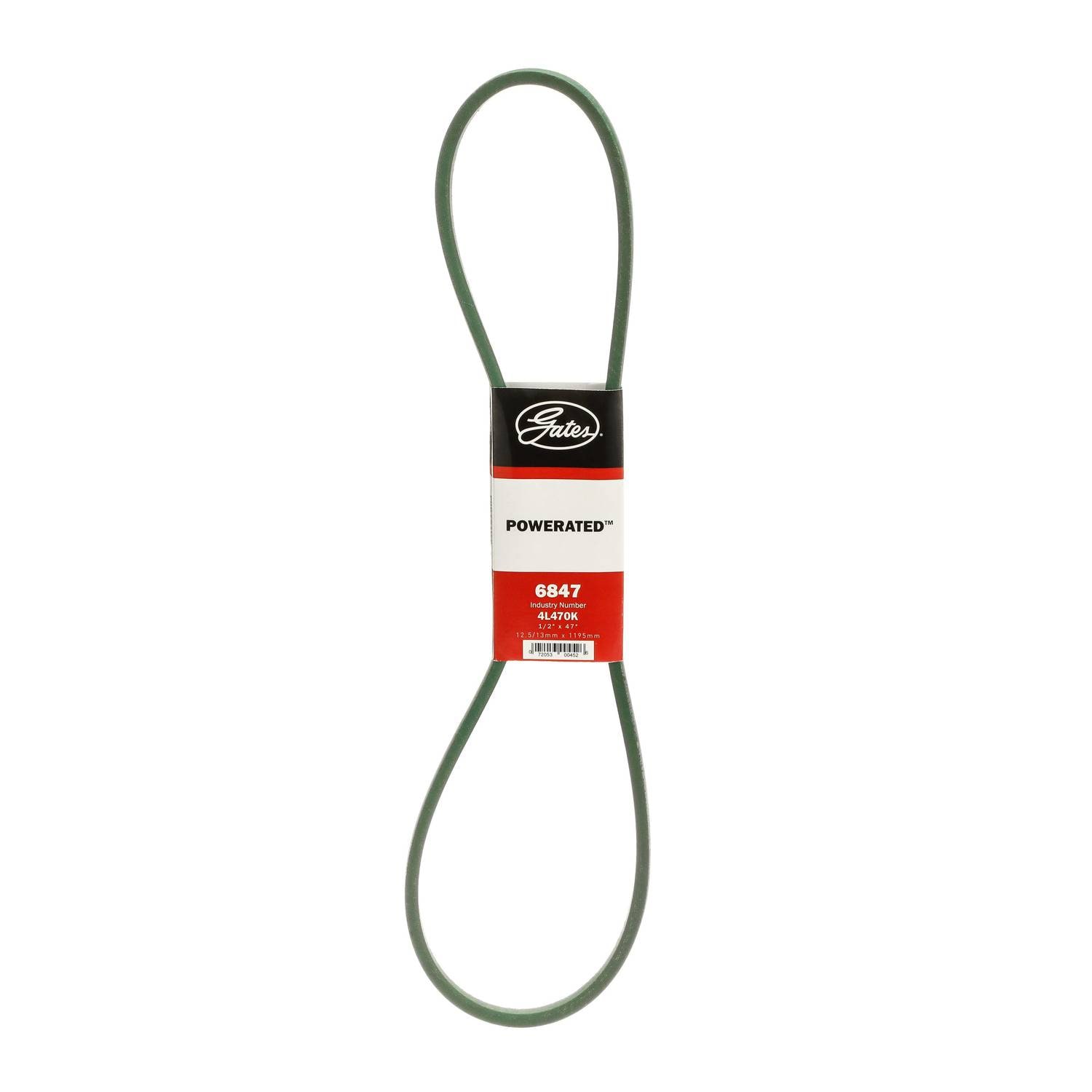 Gates PoweRated V-Belt 1/2 Inch x 47 Inch 6847 | O'Reilly Auto Parts