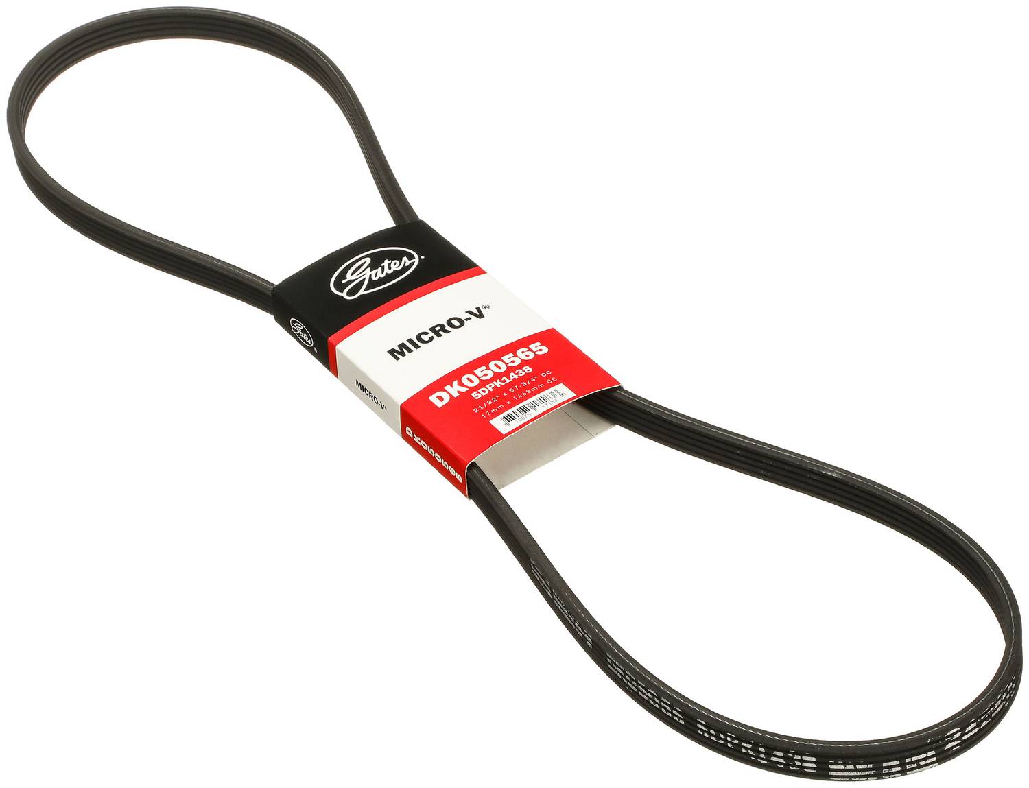 Gates Micro-V Serpentine Belt 5 Rib 57-11/16 Inch DK050565 | O