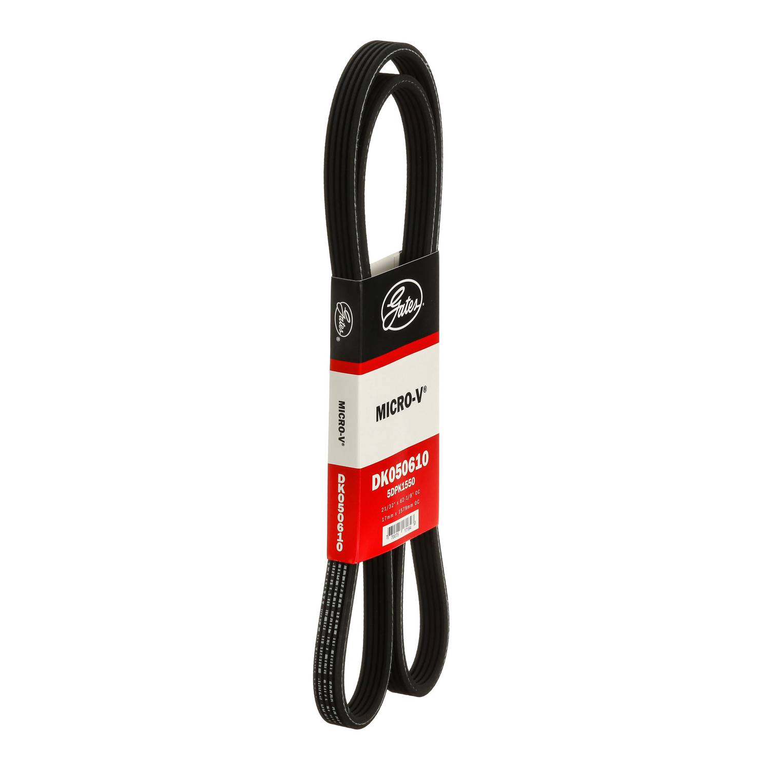 Gates Micro-V Serpentine Belt 5 Rib 62-1/16 Inch DK050610 | O