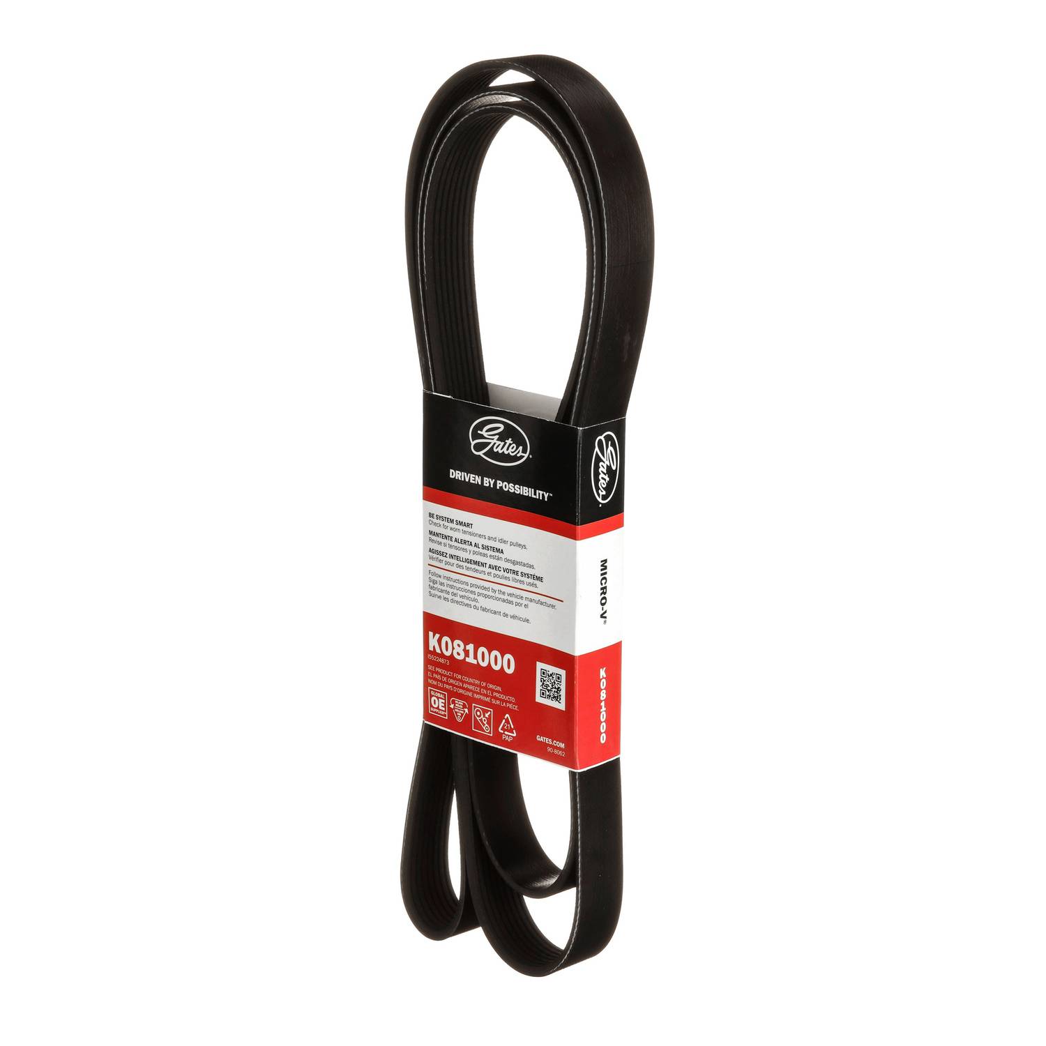 Gates Micro-V Serpentine Belt 8 Rib 100-11/16 Inch K081000 | O