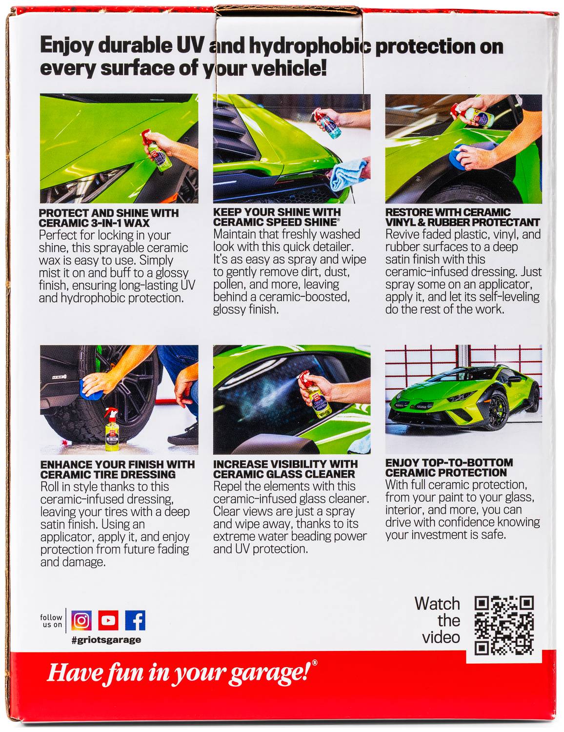 Griot's Garage 5 Piece Trial Size Ceramic Protection Product Kit