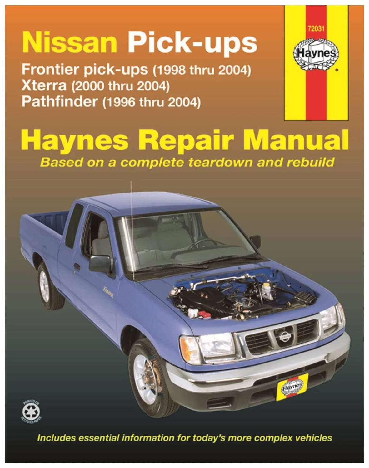 Haynes 98-04 Nissan Frontier Pickups, 96-04 Pathfinder, 00-04