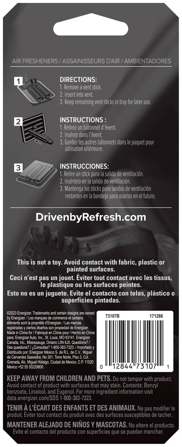 Driven Black Out Vent Stick Air Freshener 73107 | O'Reilly Auto Parts