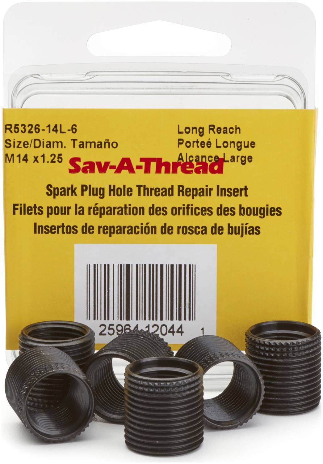 Heli-Coil M14-1.25 Metric Spark Plug Insert R532614L6 | O'Reilly