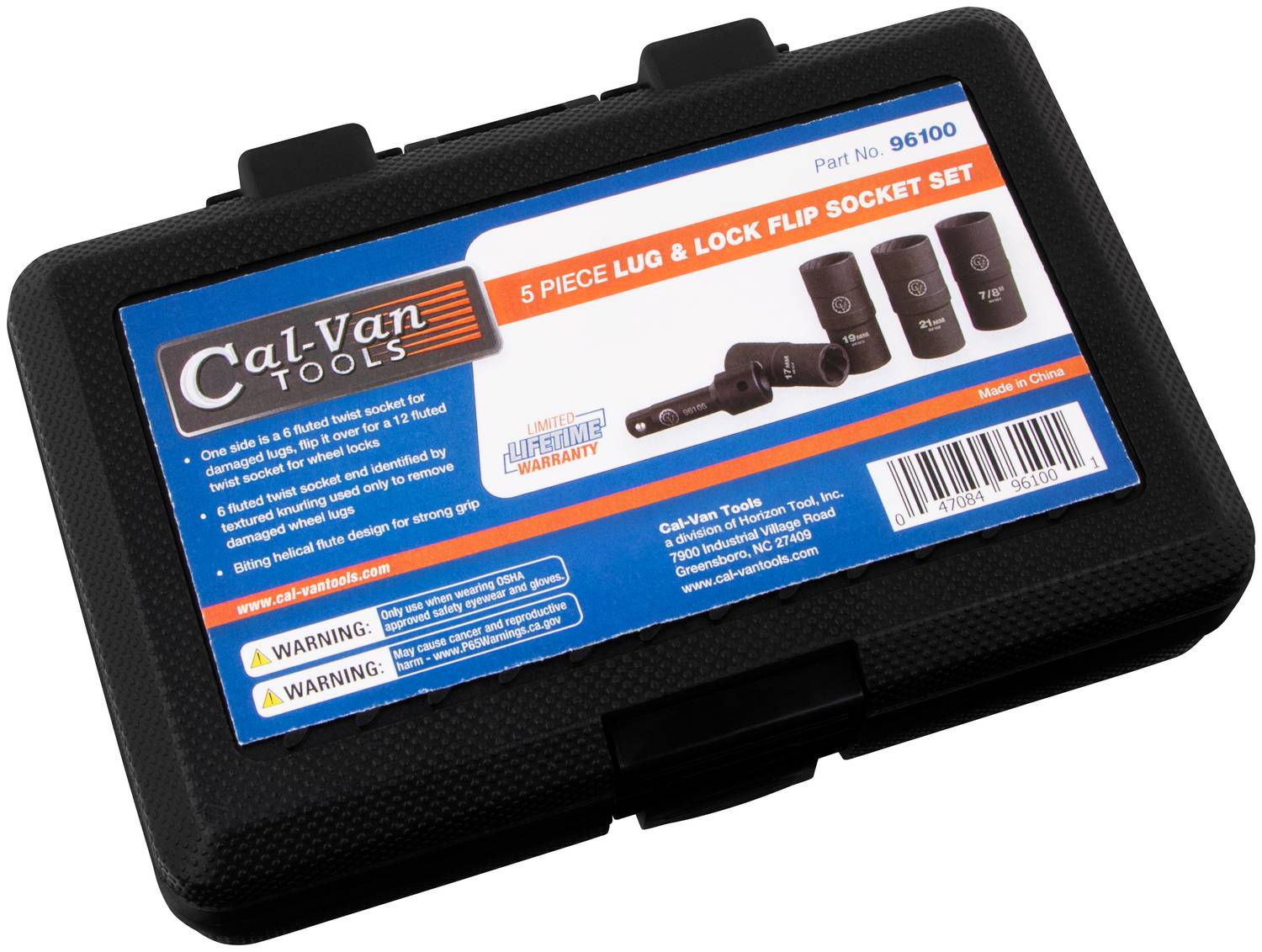 Cal-Van Tools Lock and Lug Flip Socket Set 96100 | O'Reilly Auto Parts