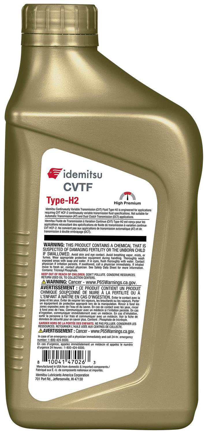 Idemitsu Lubricants Synthetic Transmission Fluid CVT H2 | O'Reilly