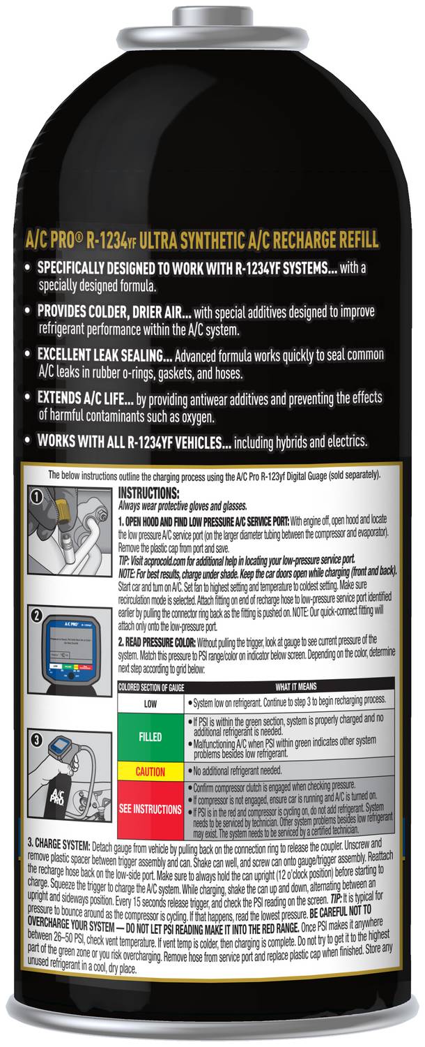 A/C Pro R1234yf Refrigerant Refill AC100RY10X1US | O'Reilly Auto Parts