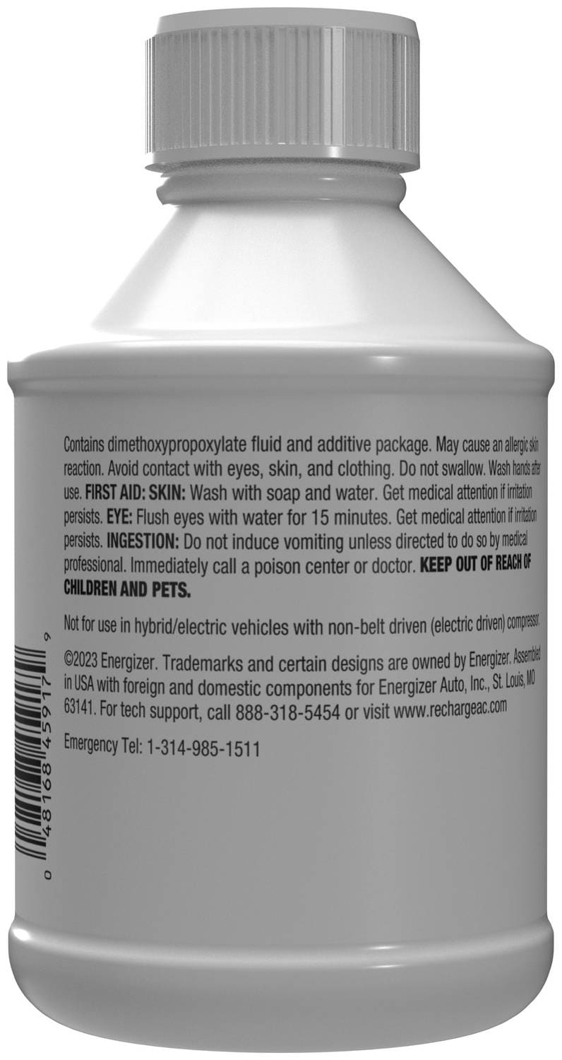 A/C Pro Certified R1234yf, R134a PAG 100 Refrigerant Oil 8 Ounce