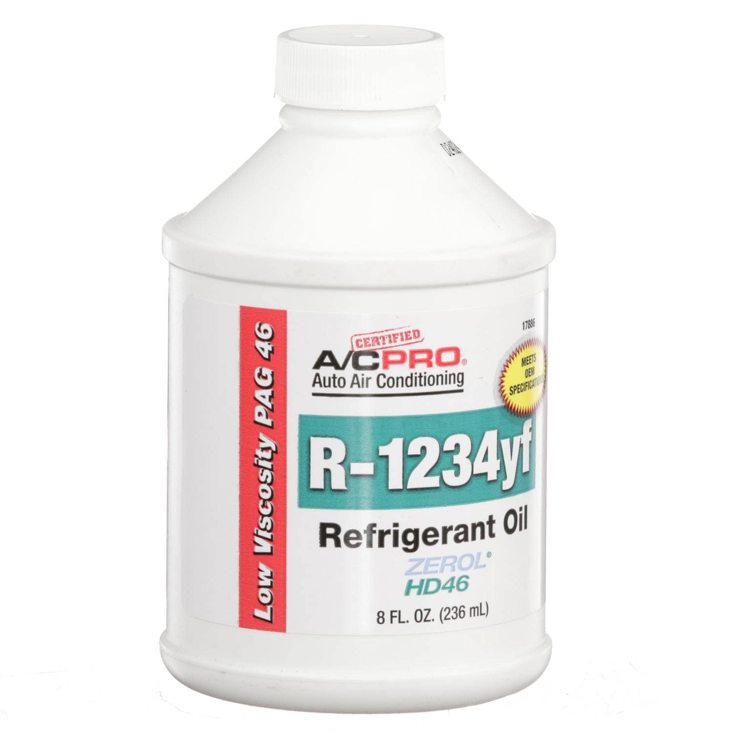 A/C Pro Certified R1234yf Refrigerant Oil 8 Ounce 17886 | O'Reilly
