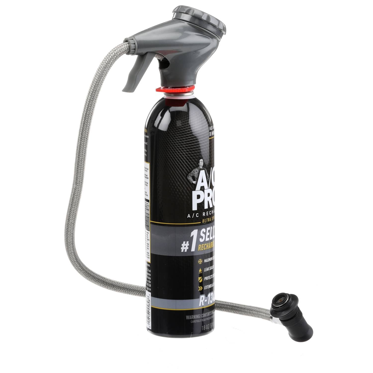 A/C Pro R134a Ultra Synthetic Refrigerant Kit With Gauge 18 Ounce
