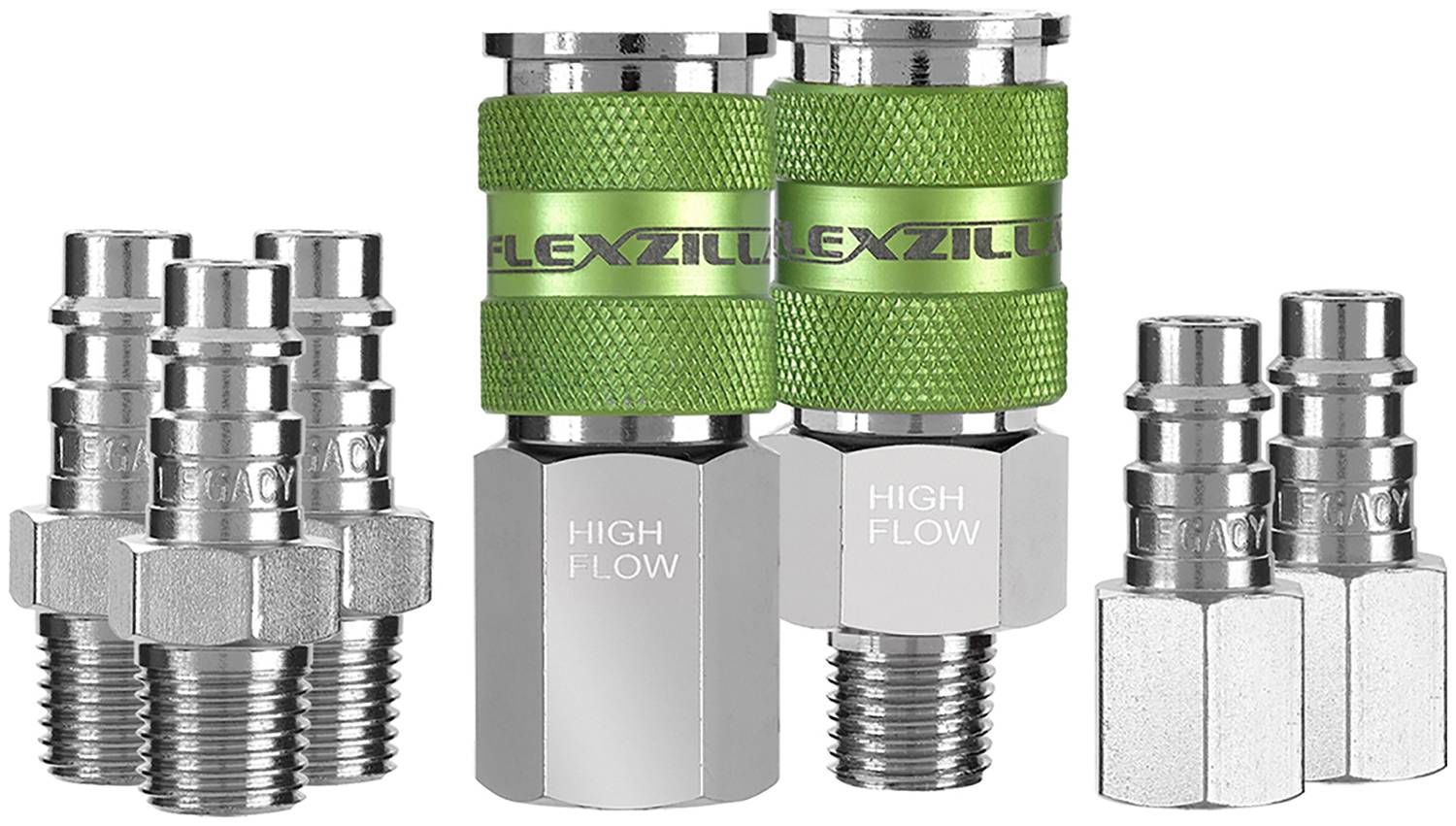 Legacy Manufacturing Flexzilla Pro High Flow Coupler And Plug Kit