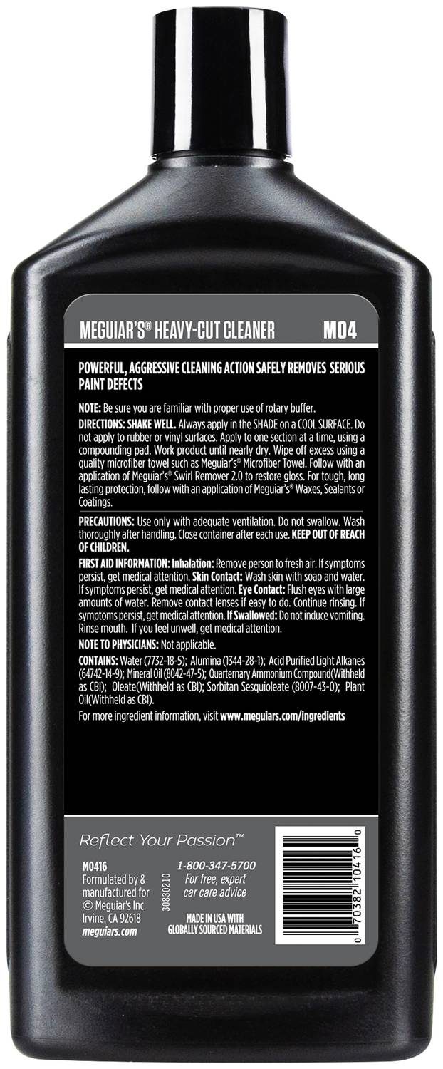 Meguiar's Mirror Glaze 16 Ounce Heavy-Cut Cleaner M0416 | O'Reilly