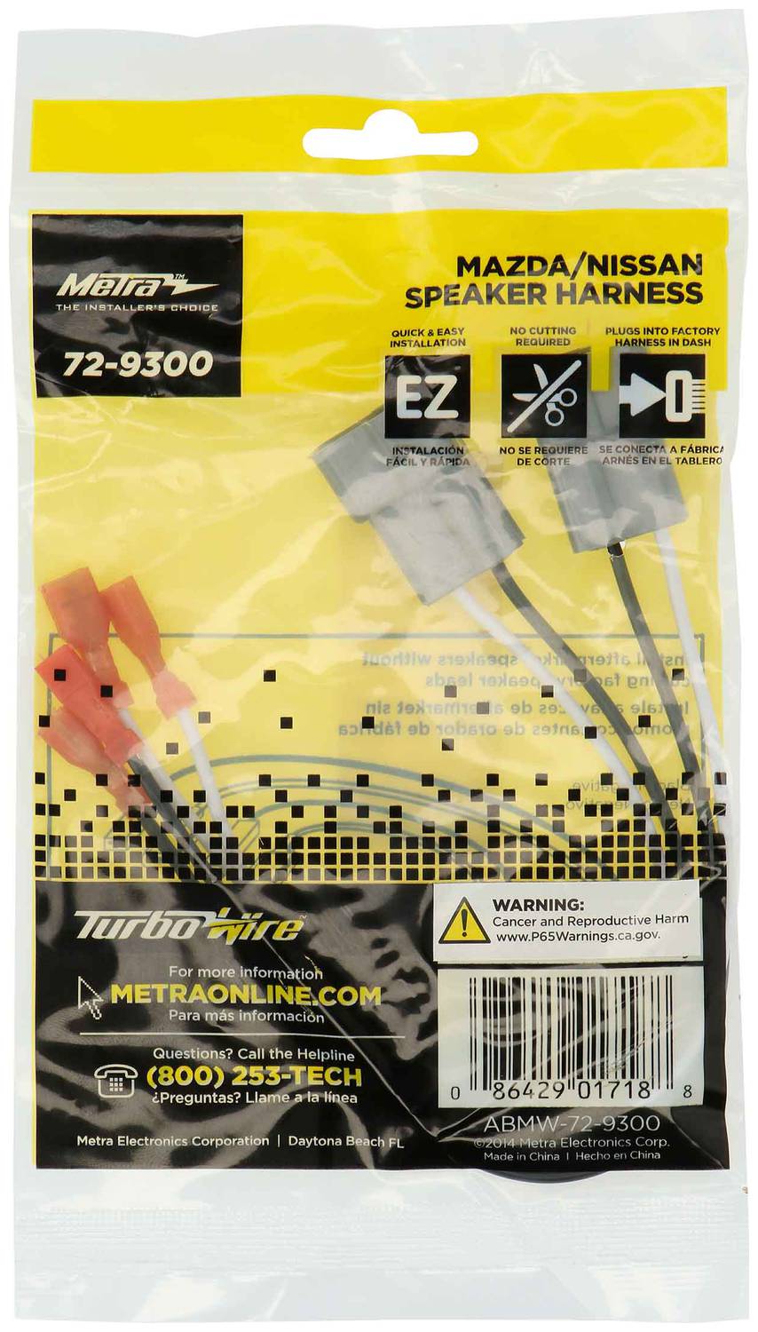 Metra Electronics Speaker Harness 729300 | O'Reilly Auto Parts