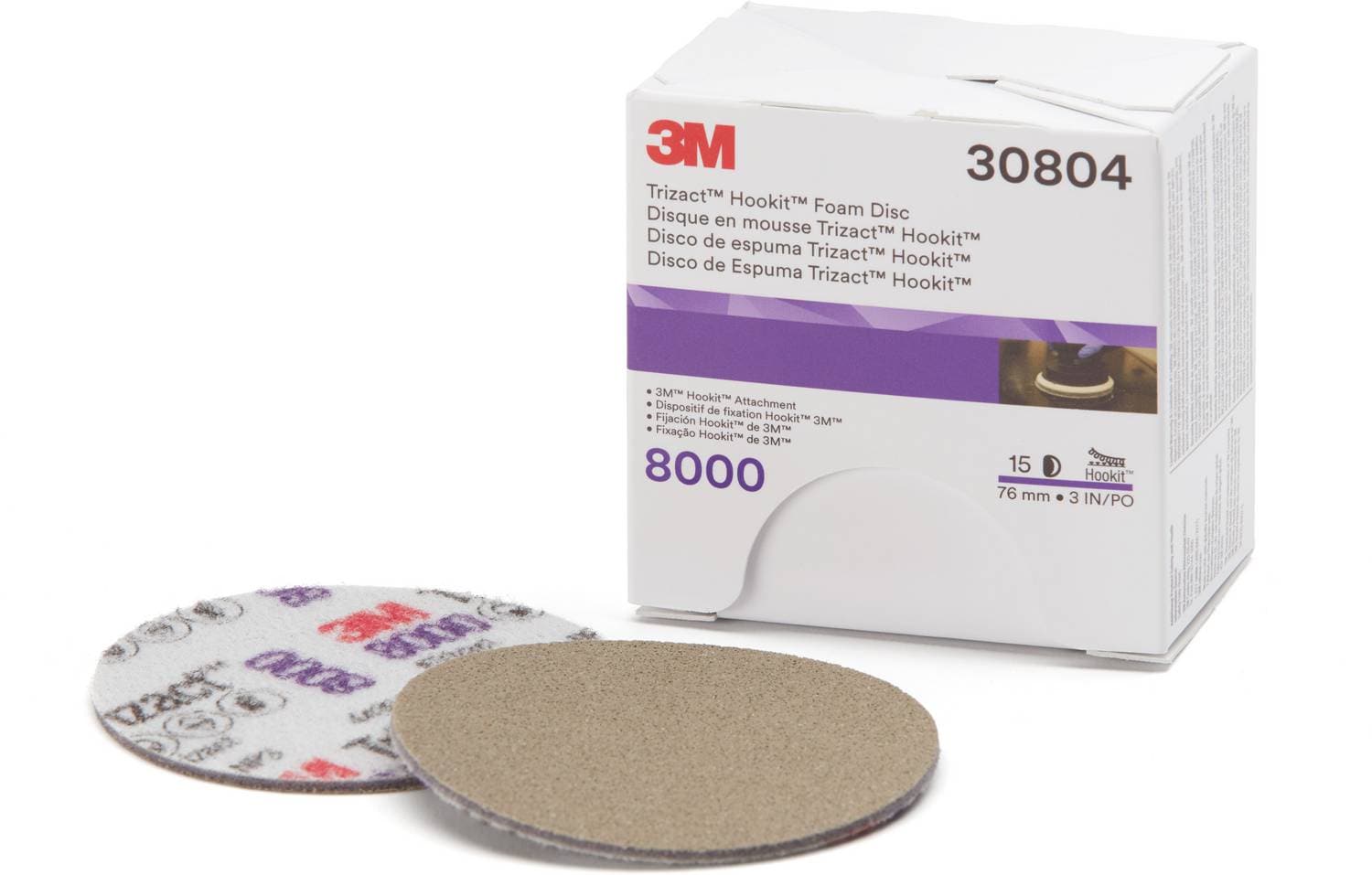 3M 3 Inch Diameter 8000 Grit Foam Disc 30804 | O'Reilly Auto Parts