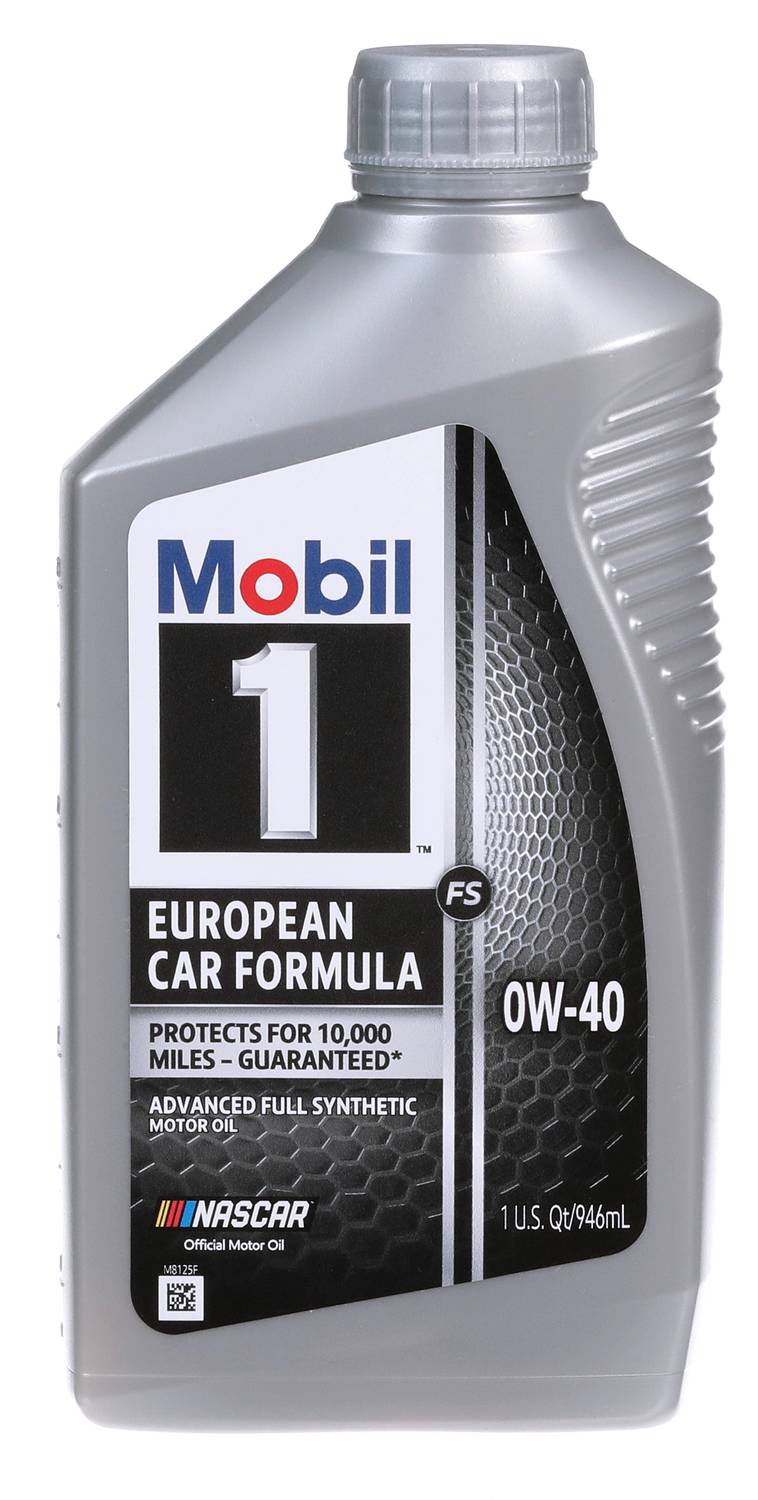Mobil 1 European Car Formula Full Synthetic Motor Oil 0W-40 1