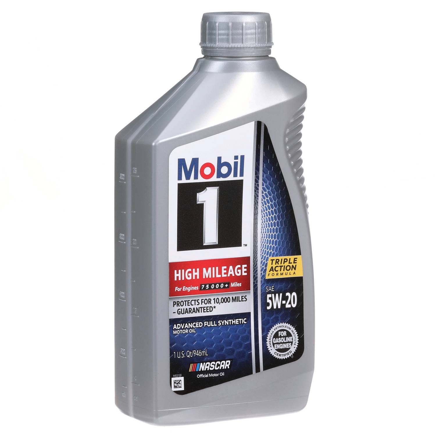 Mobil 1 High Mileage Full Synthetic 5W-20 Motor Oil 1 Quart HI1520 