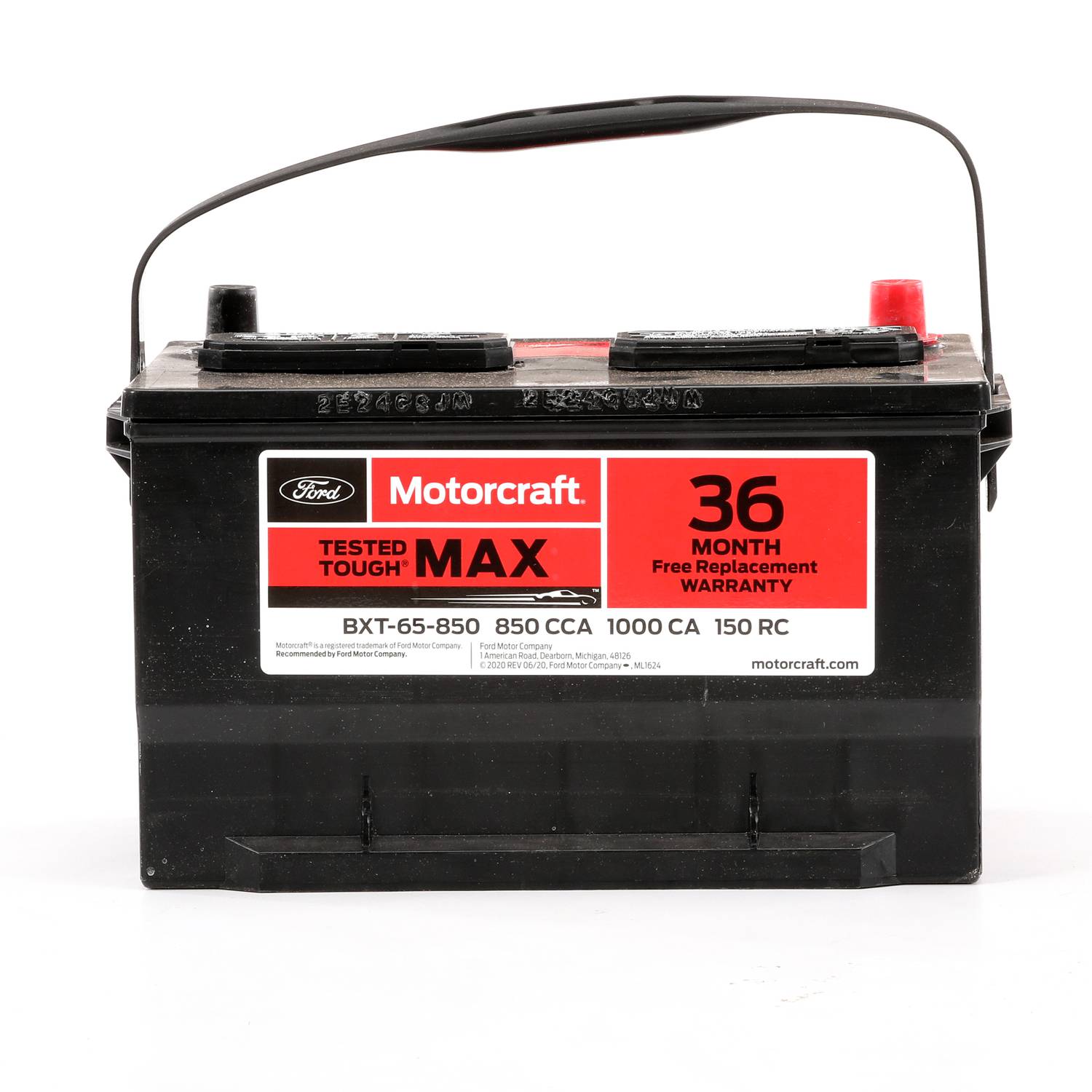Motorcraft Tested Tough MAX Standard Flooded Top Post Battery