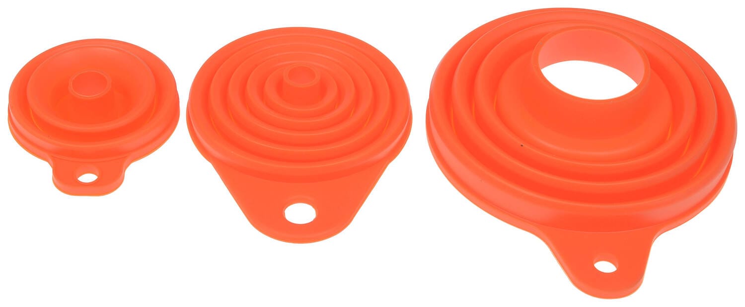 Dorman HELP! Orange Silicone Collapsible Funnels 49073 | O'Reilly
