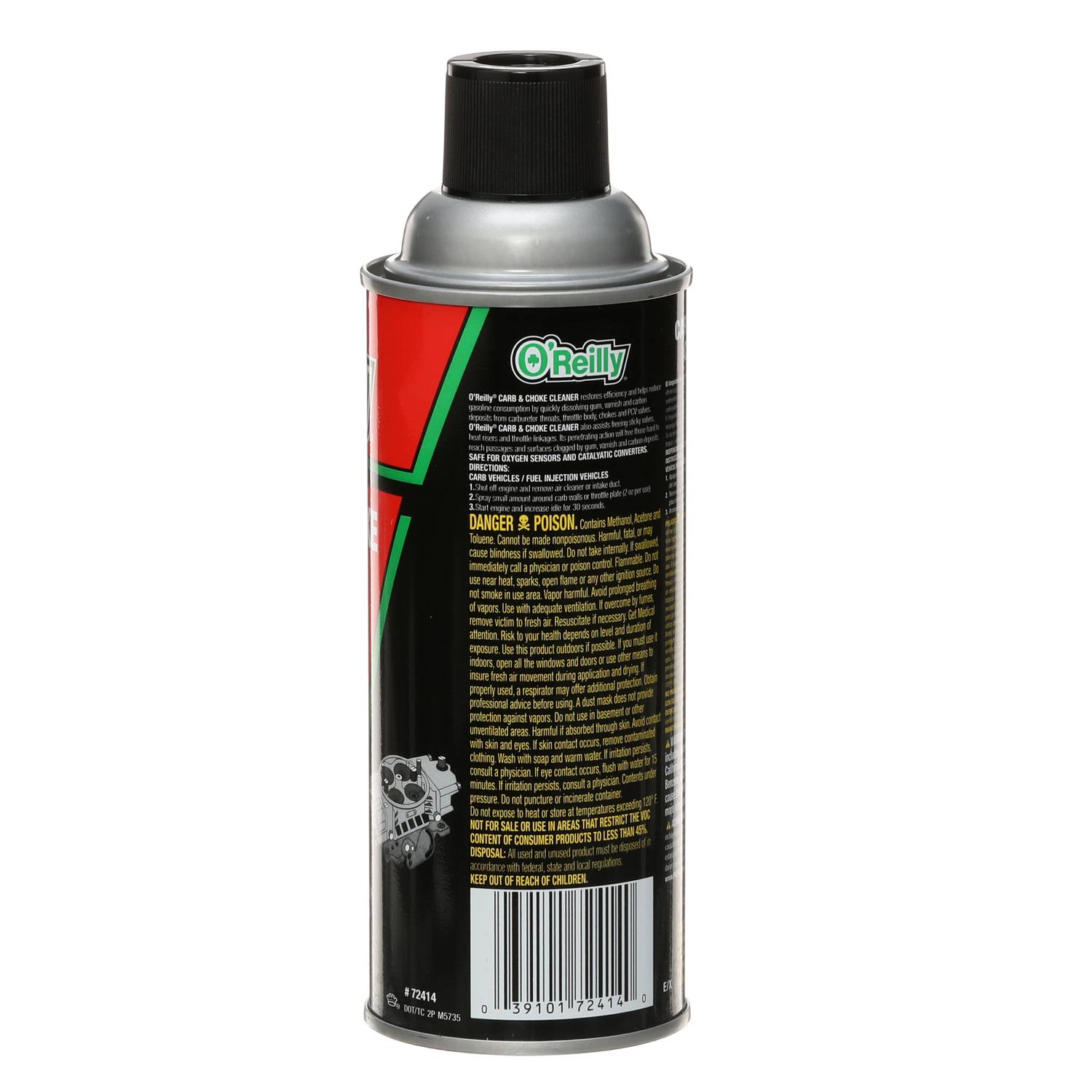 O'Reilly Chemicals 12.5 Ounce Carburetor And Choke Cleaner 72414