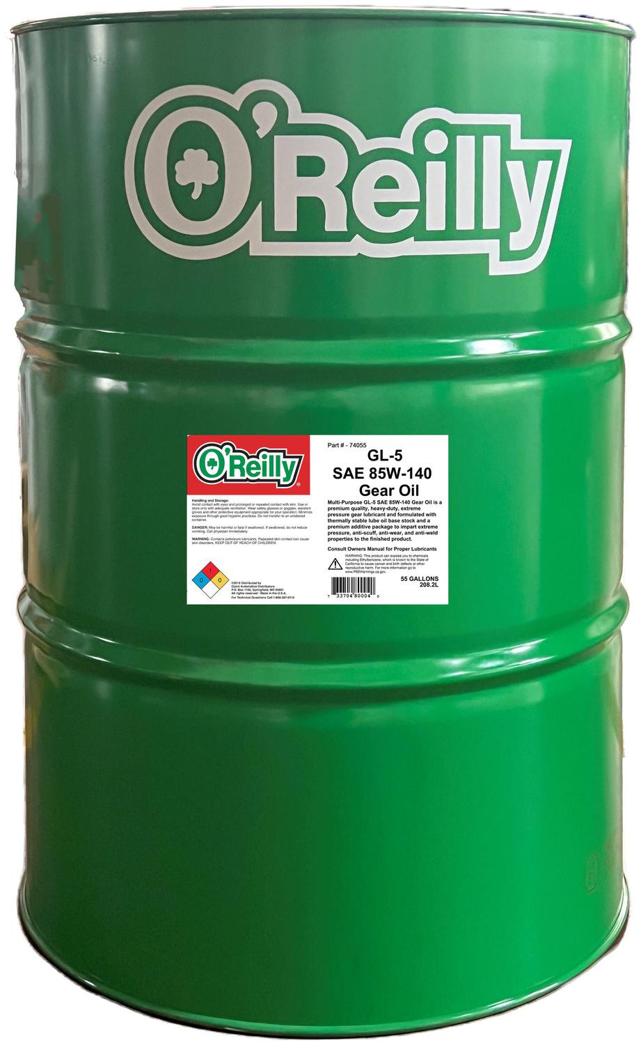 O'Reilly Oil Conventional Gear Oil 85W-140 55 Gallon 74055 | O'Reilly Auto Parts O'Reilly Oil Conventional Gear Oil 85W-140 55 Gallon 74055 | O'Reilly Auto Parts