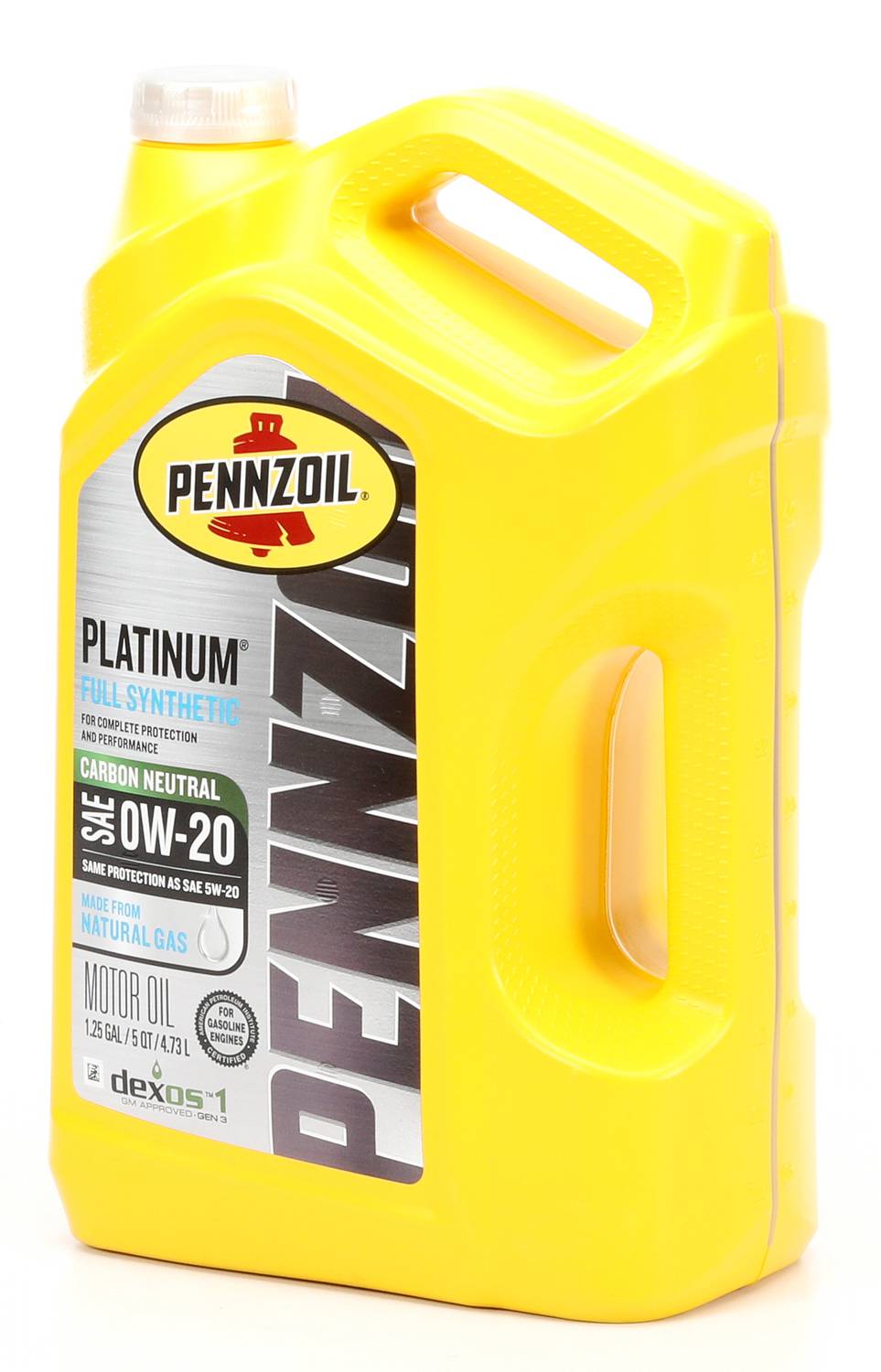 Pennzoil Platinum Full Synthetic Motor Oil 0W-20 5 Quart SYN0205QT