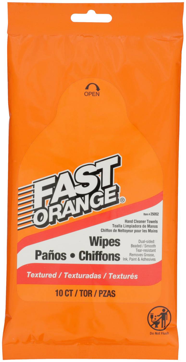 Permatex Fast Orange 10 Count Orange Hand Cleaner Wipes 25052 | O