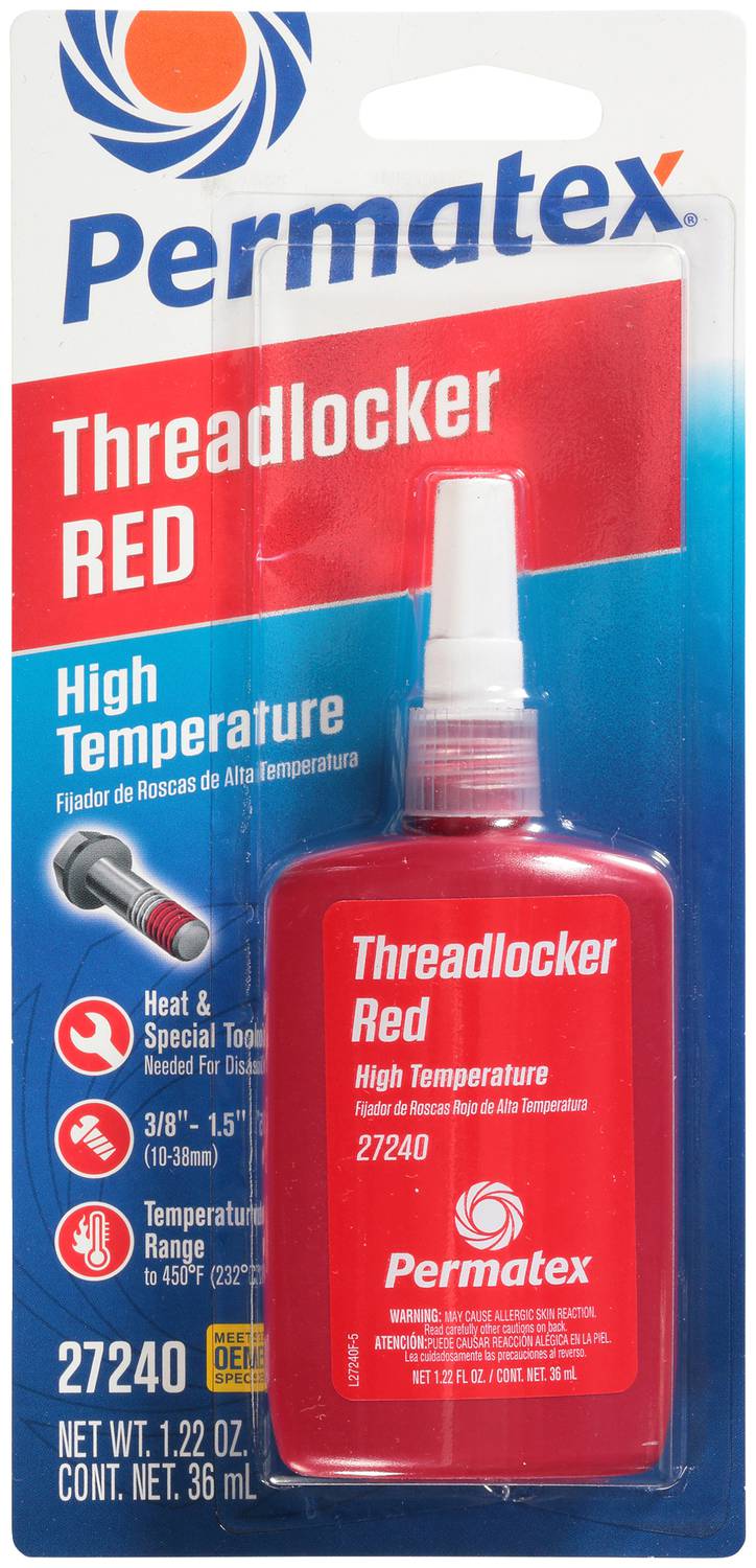 【Toddy】 Permatex 36ml Red High Thread Sealant 27240 | O'Reilly Auto Parts